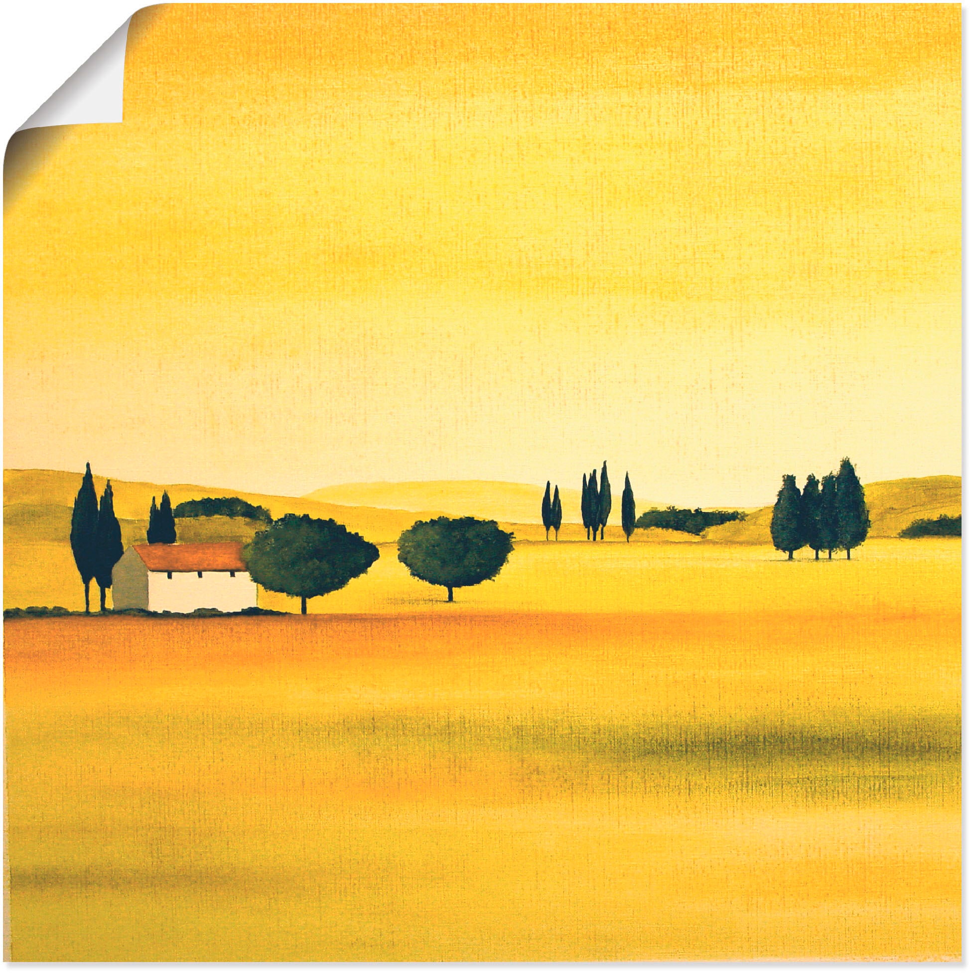 Artland Wandbild »Sonniger Tag I«, Felder, (1 St.), als Leinwandbild,  Wandaufkleber oder Poster in versch. Größen auf Raten kaufen