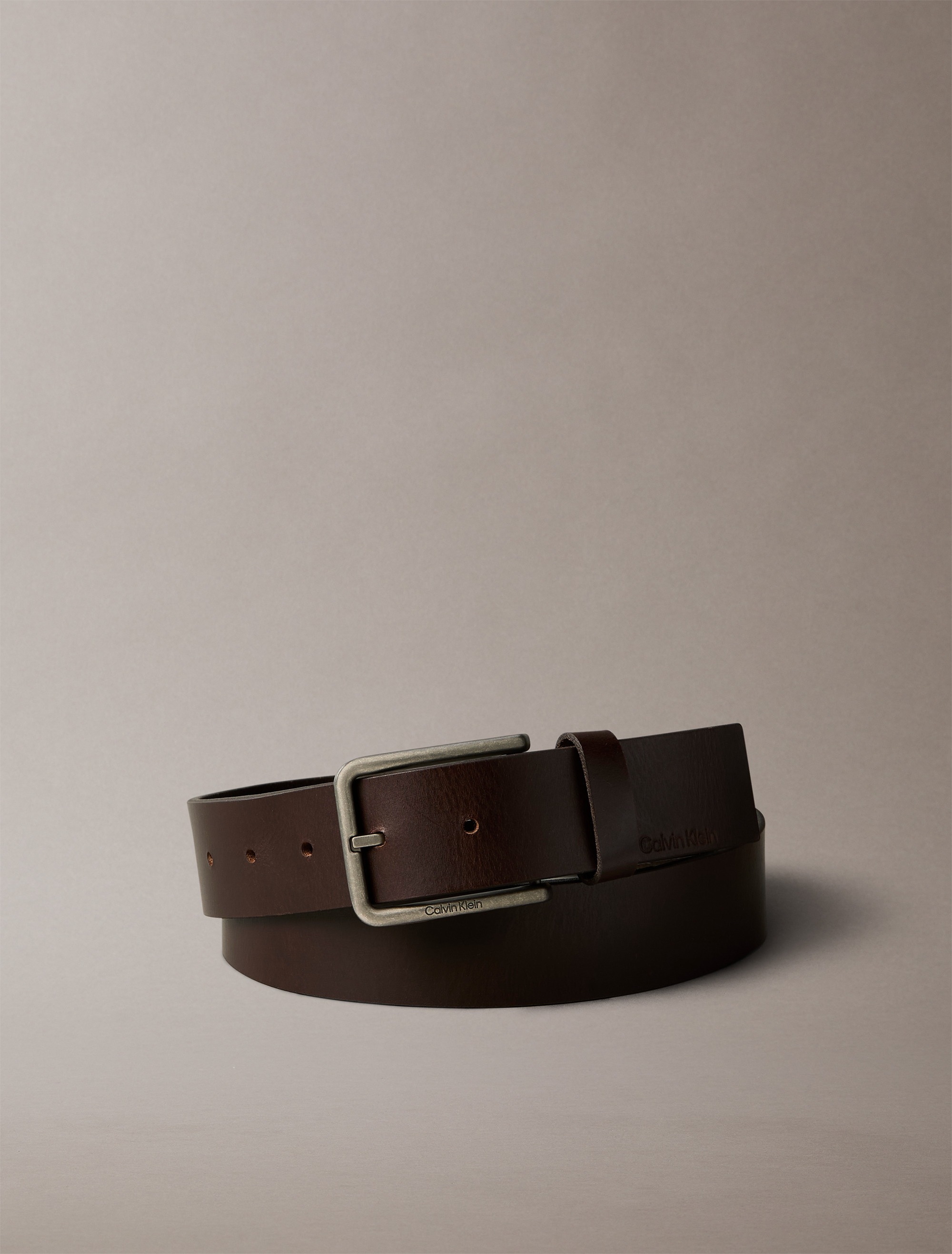 Calvin Klein Ledergürtel »WARMTH BUCKLE« Größenverstellbar