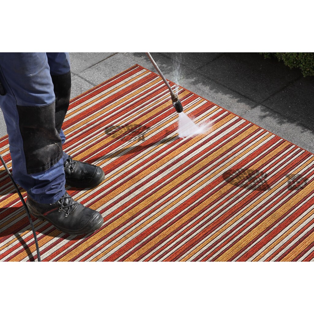 NORTHRUGS Teppich »Bamboo«, rechteckig, In-und Outdoor geeignet, Strapazierfähig und pflegeleicht, Flachgewebe