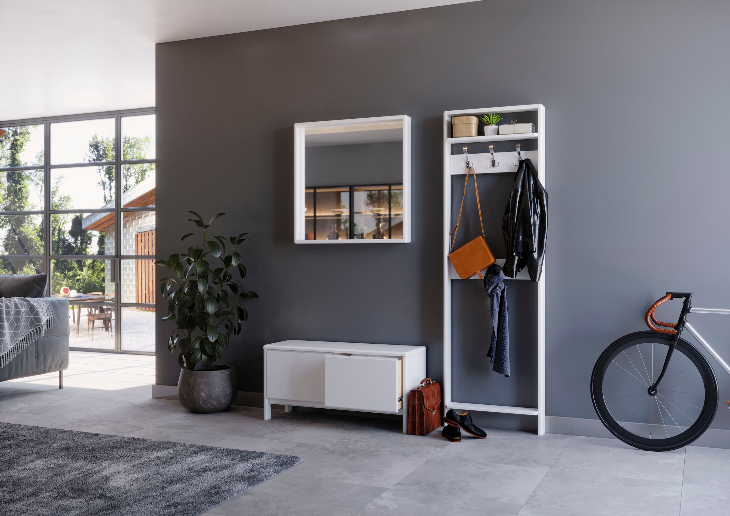 Home affaire Garderoben-Set »Luven«, (Set, 3 St.), aus Massivholz, FSC®, be günstig online kaufen
