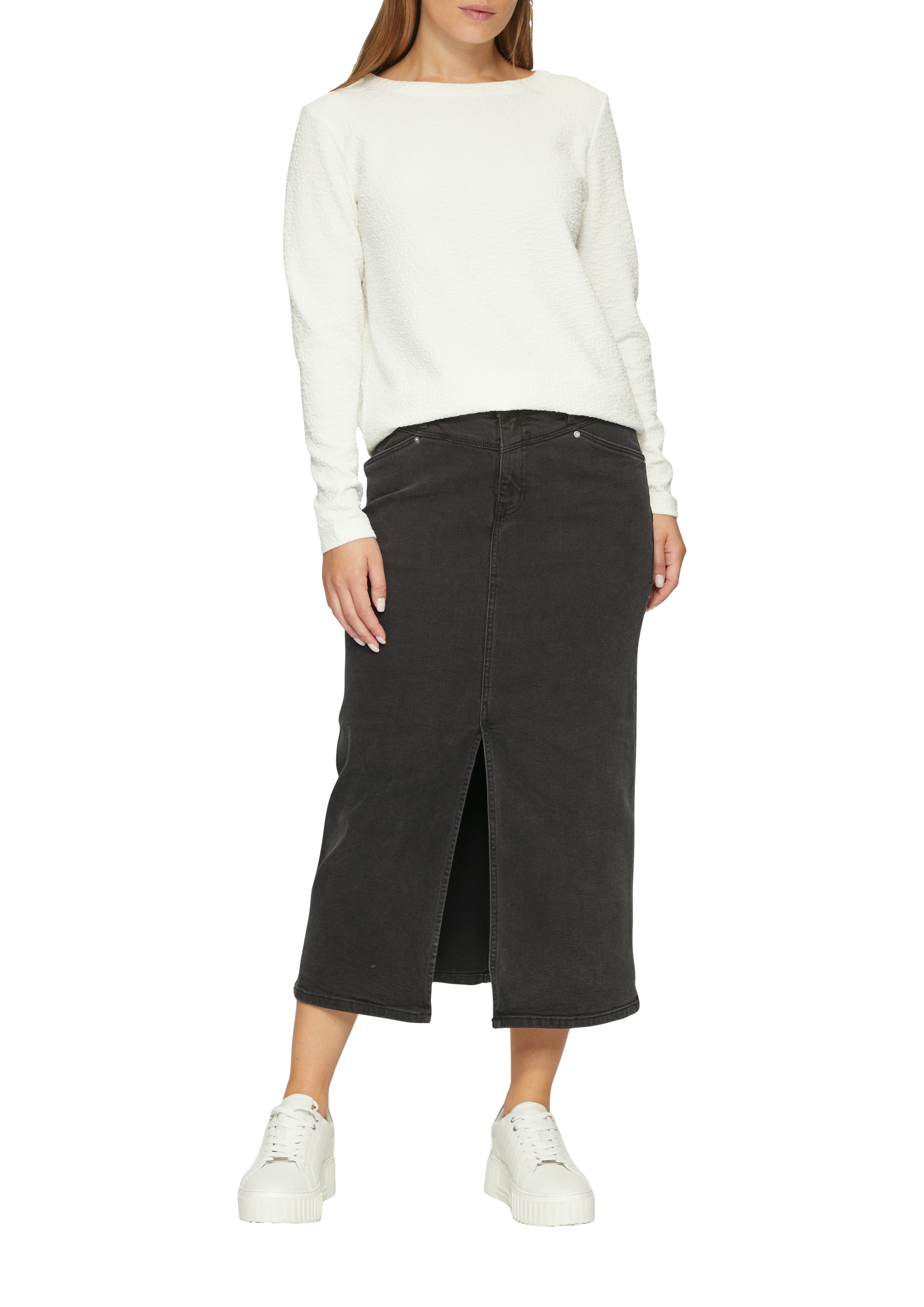 s.Oliver Longsweatshirt , mit Crinkle Optik
