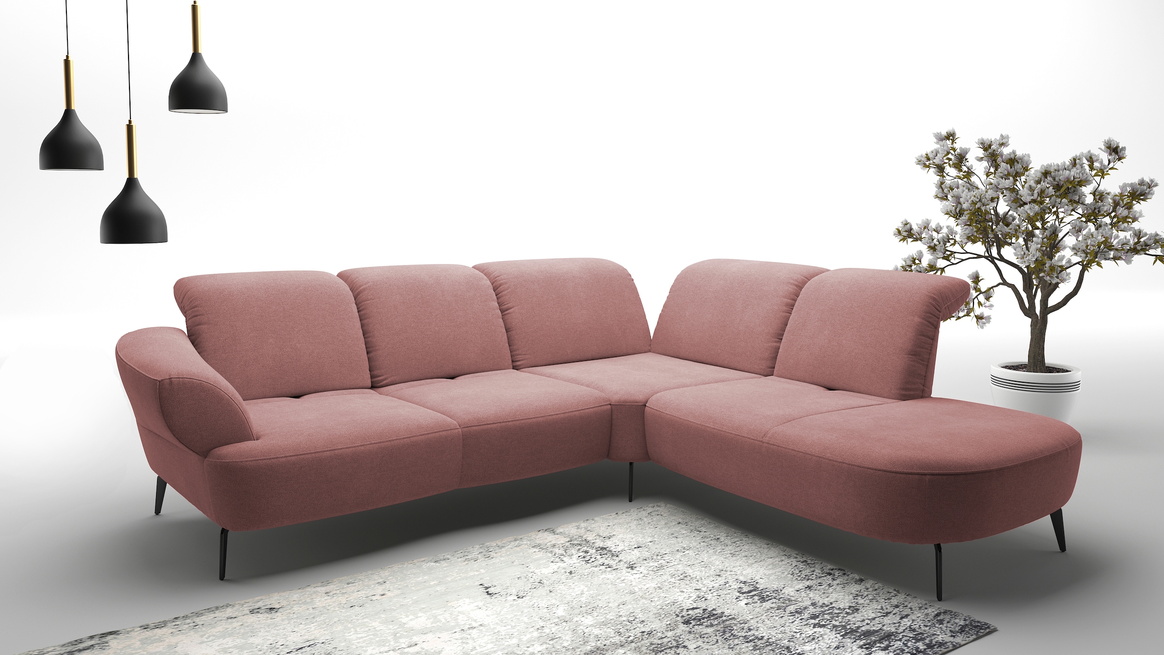 sit&more Ecksofa »Dance, L-Form, inkl. Sitztiefenverstellung« inkl. Click&S günstig online kaufen