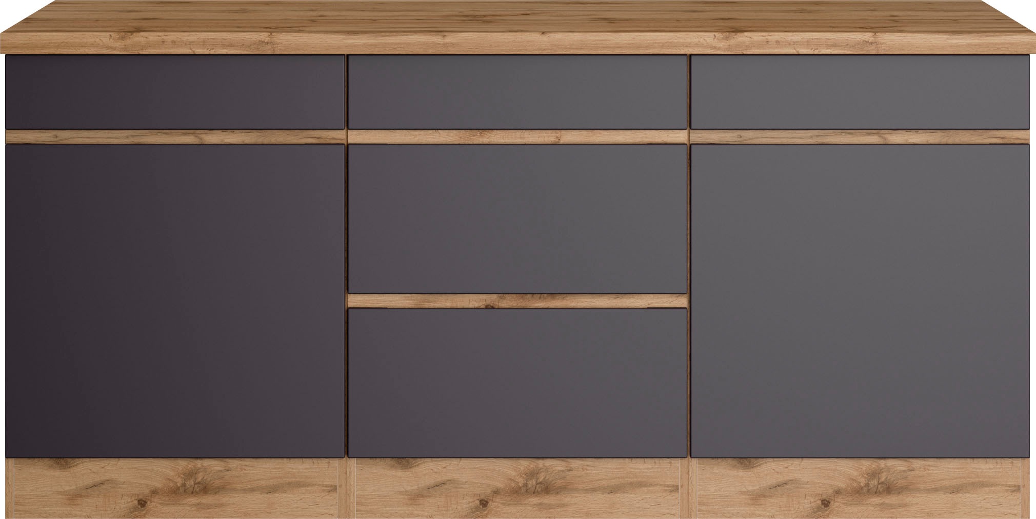 KOCHSTATION Unterschrank »KS-Riesa« Breite 180 cm, MDF-Fronten