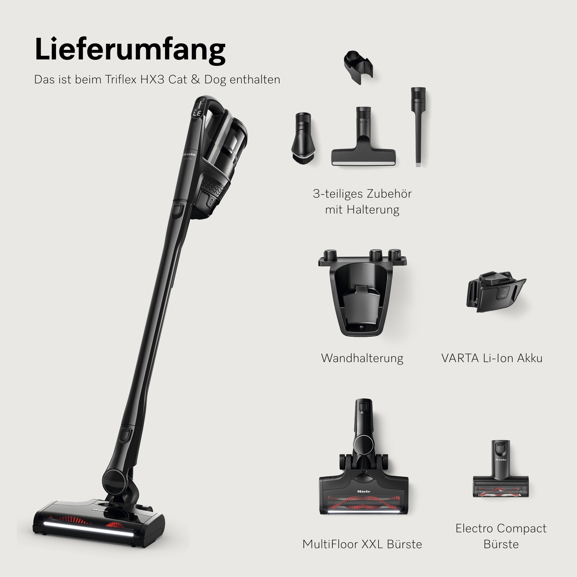 Miele Akku-Stielstaubsauger »Triflex HX3 Cat & Dog«