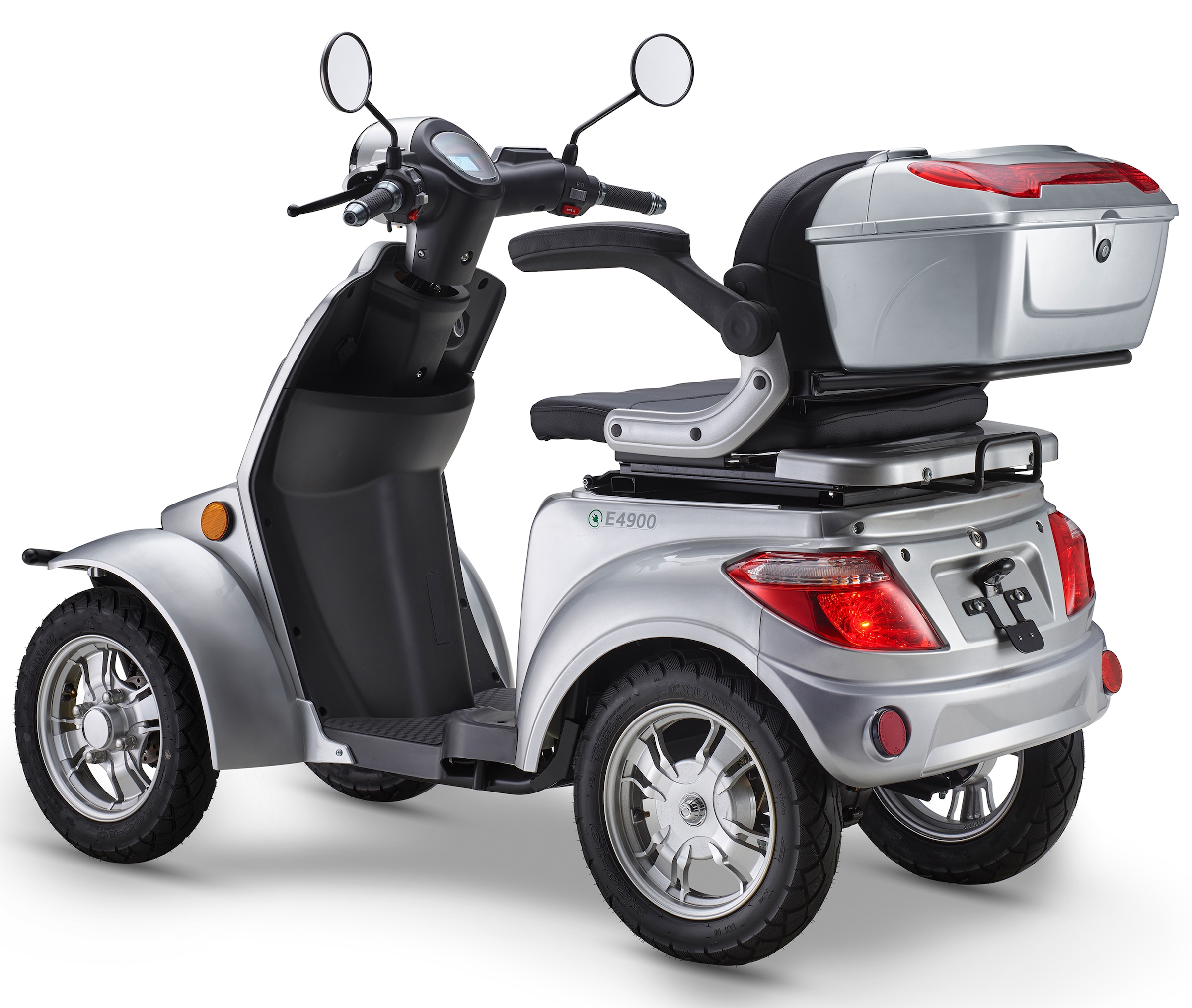 Luxxon Elektromobil »LuXXon Seniorenmobil E4900« 20 km/h Elektromobil mit Topcase, ohne Helmpflicht,  1.000 W, Seniorenmobil mit 4 Räder, Elektroroller für Senioren