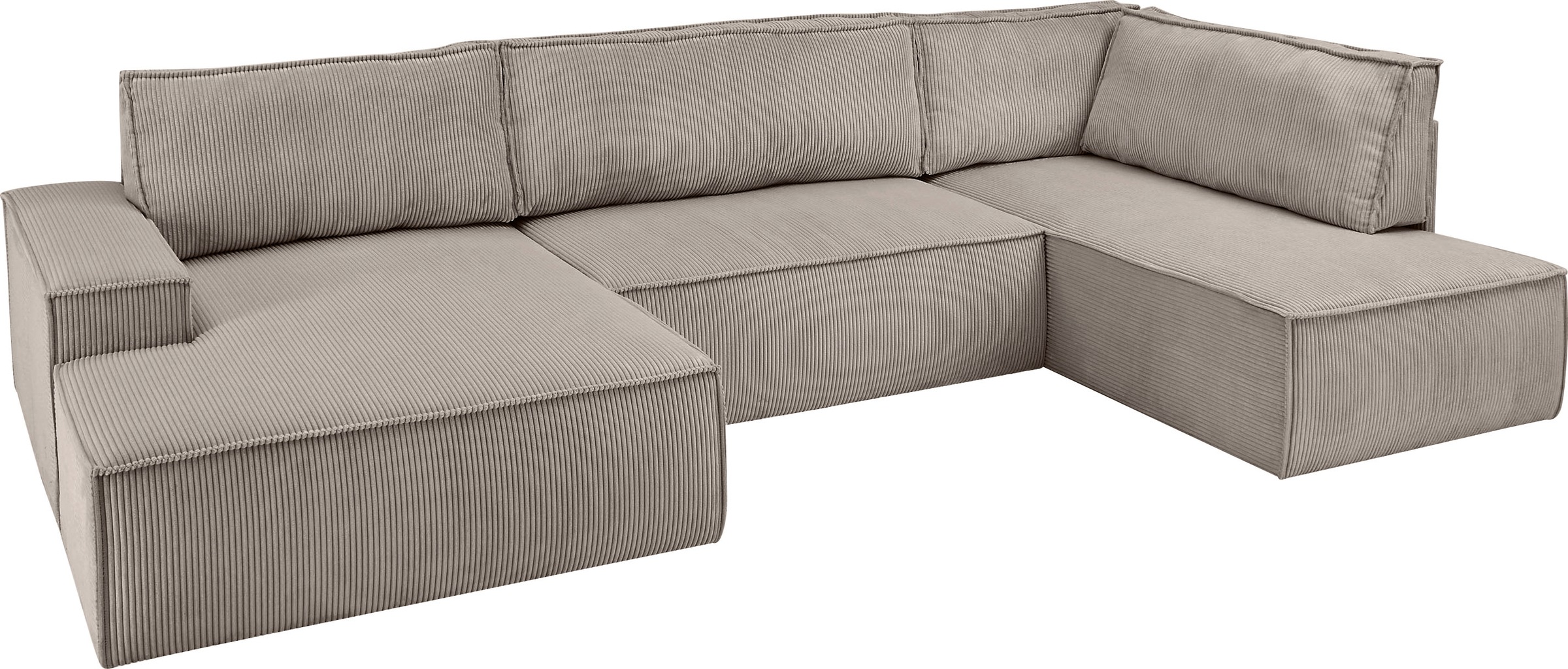 Home affaire Wohnlandschaft »SHERWOOD 329 cm, U-Form, Schlafsofa,«