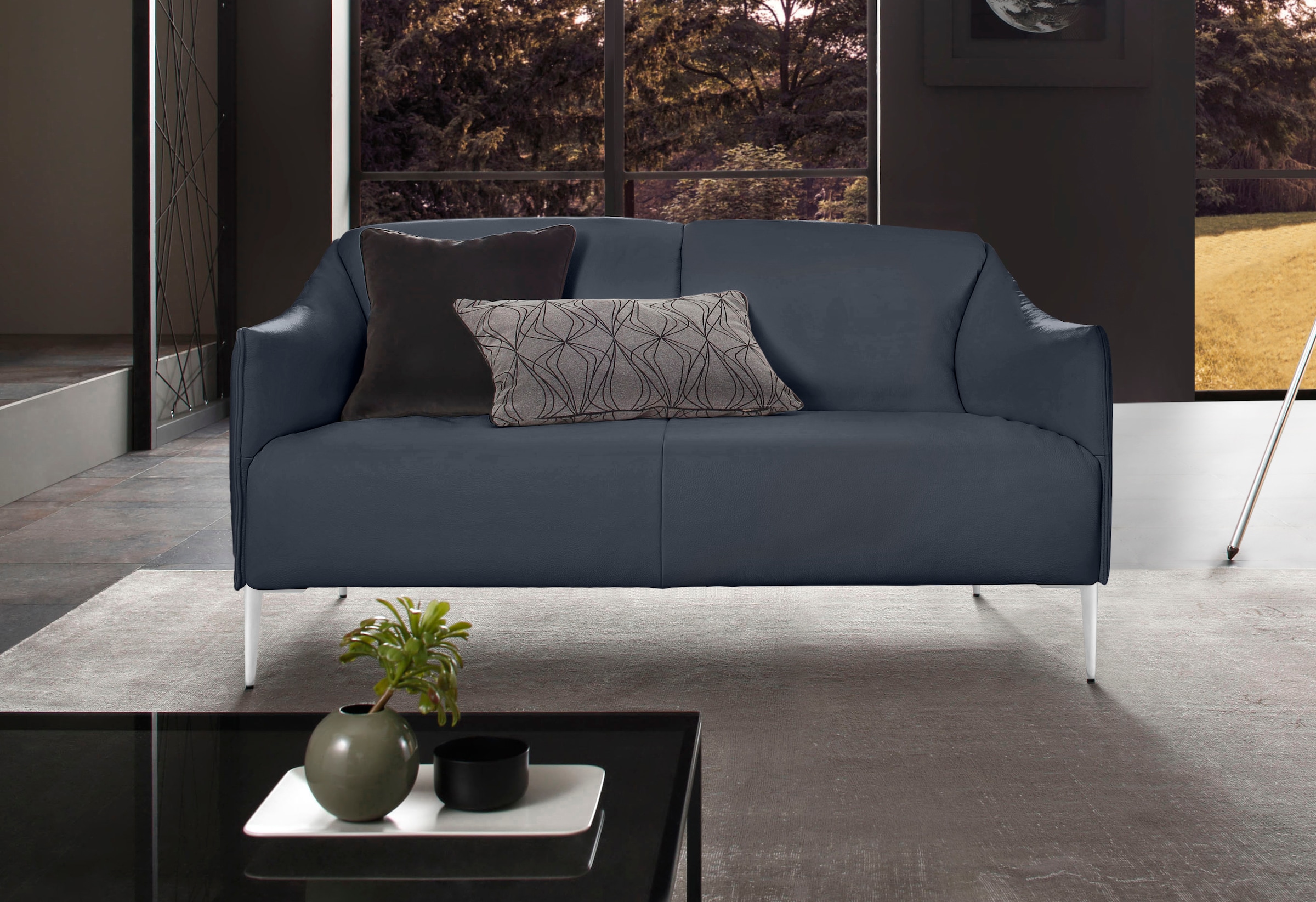 W.SCHILLIG 2-Sitzer »sally« mit Metallfüßen in Chrom glänzend, Breite 154 c günstig online kaufen