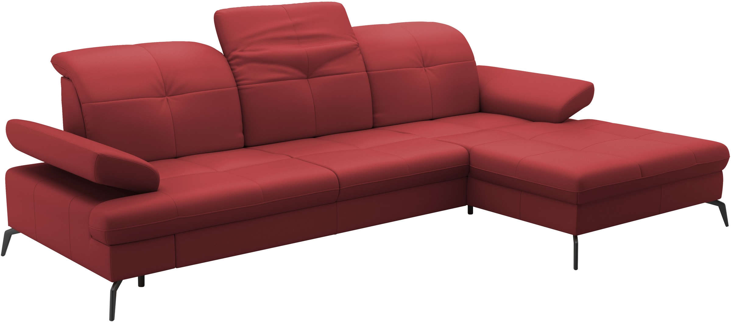 sit&more Ecksofa »Amica, L-Form, inkl. Sitztiefenverstellung & Armteilverstellung«, wahlweise mit Bettfunktion, Bettkasten und Kopfteilverstellung