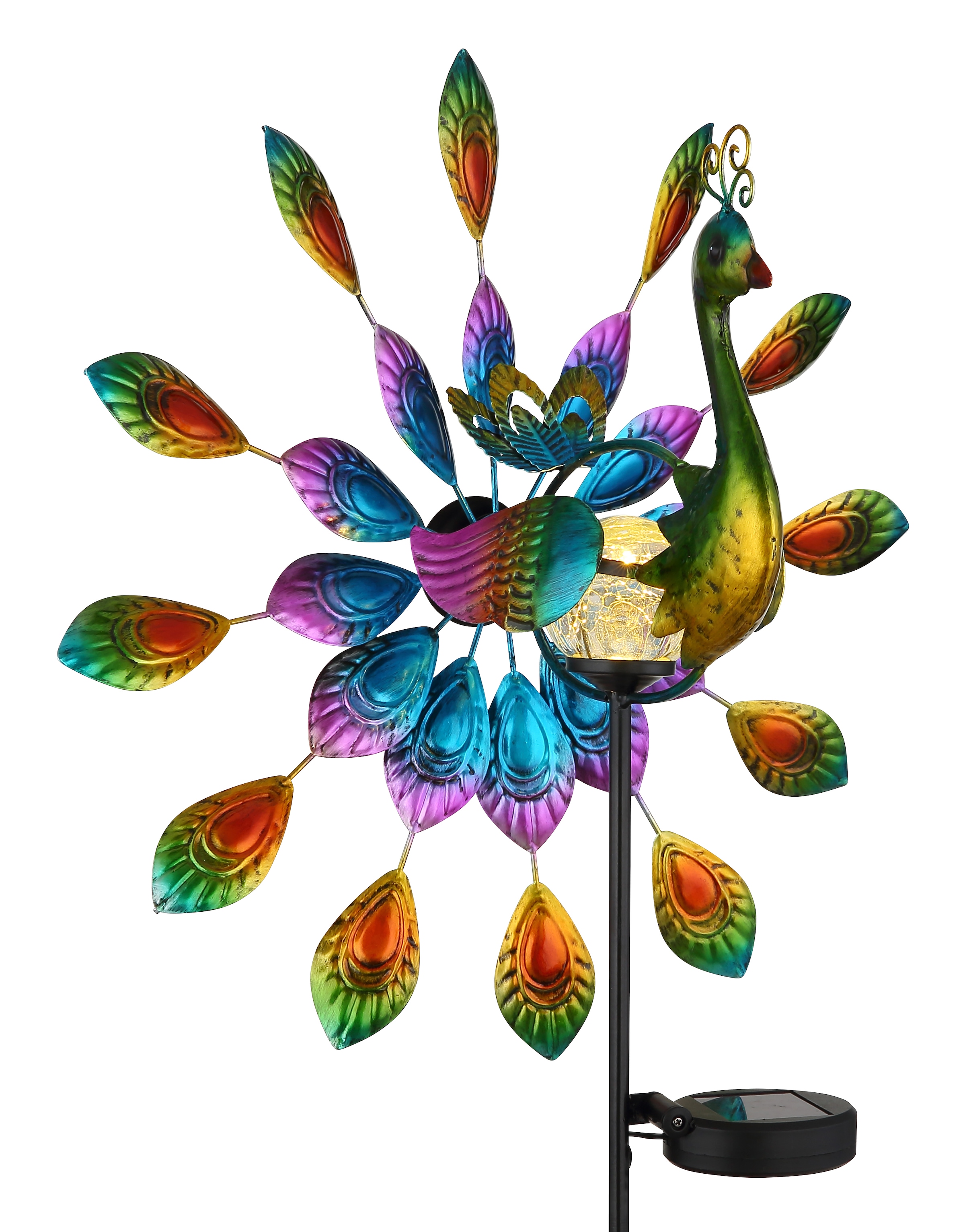 GLOBO LIGHTING LED Solarleuchte »SOLARLEUCHTE METALL SCHWARZ MATT, 1XLED« LED-Modul 1 Stk. Warmweiß Solar Garten Terrasse Außenbeleuchtung Dekoleuchten