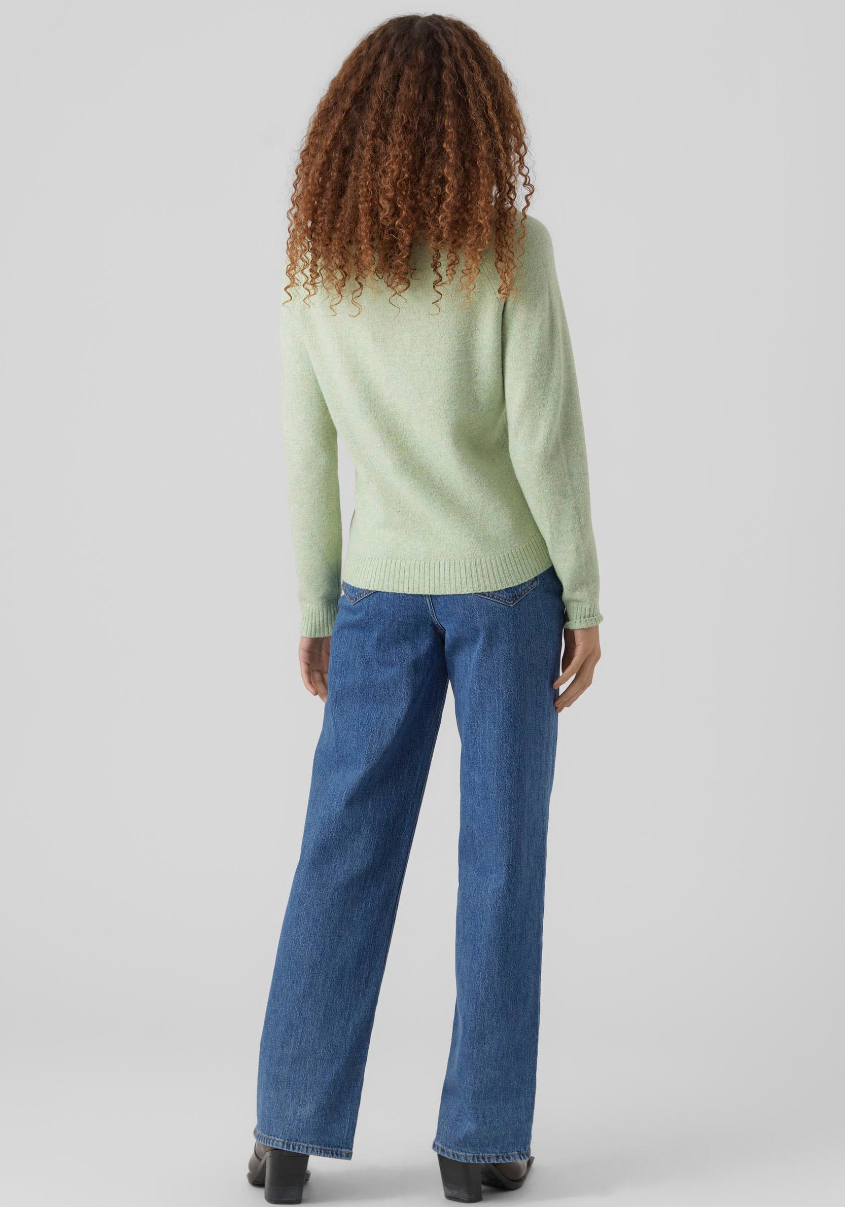 Vero Moda Rundhalspullover »VMDOFFY LS O-NECK BLOUSE GA NOOS«