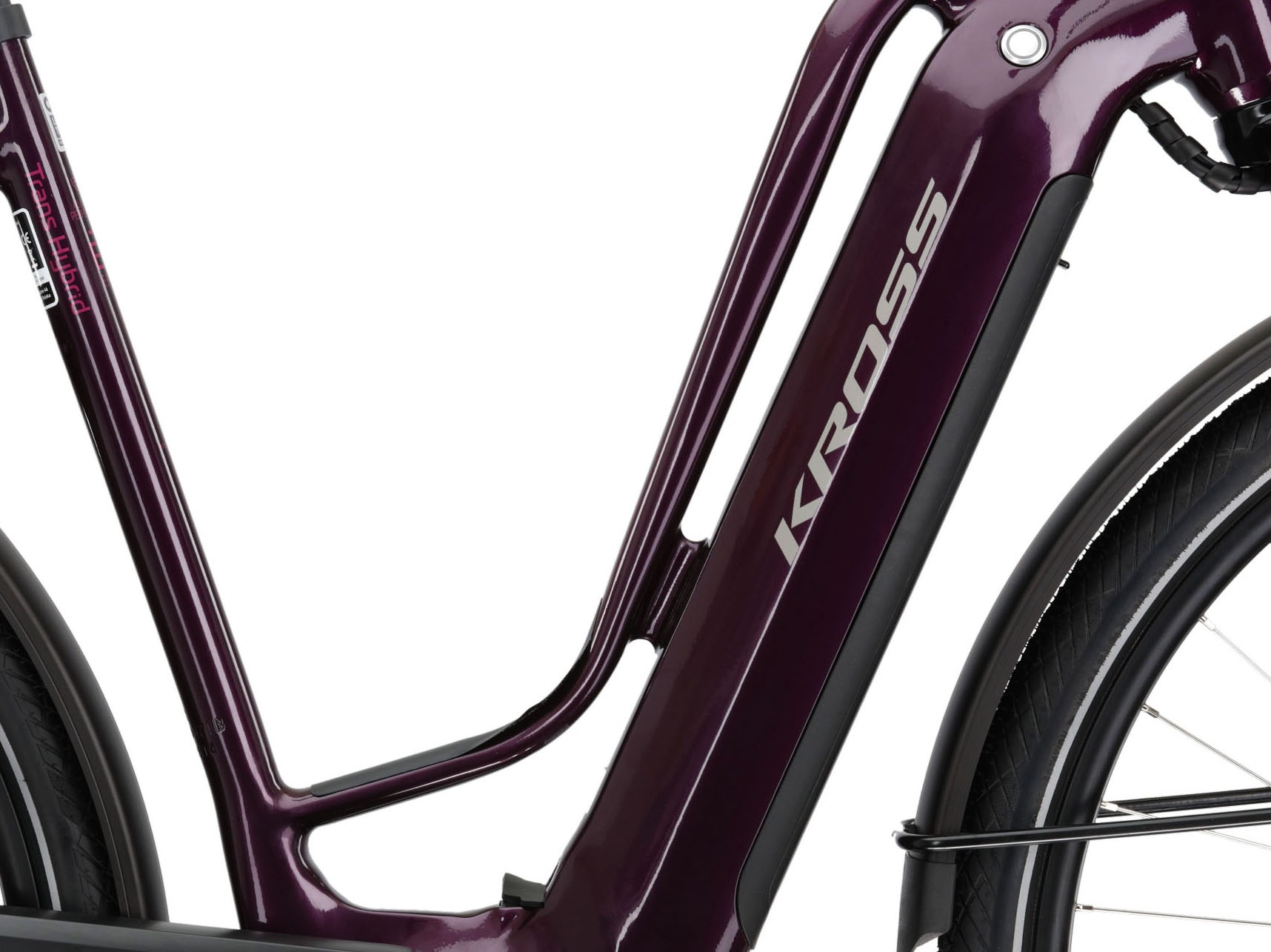 Kross E-Bike »E-Trekkingrad Trans Hybrid Prestige 630 28 Zoll lila«, 11 Gang, Shimano, DEORE XT DI2 M8050, Mittelmotor 250 W, Pedelec, Elektrofahrrad für Damen