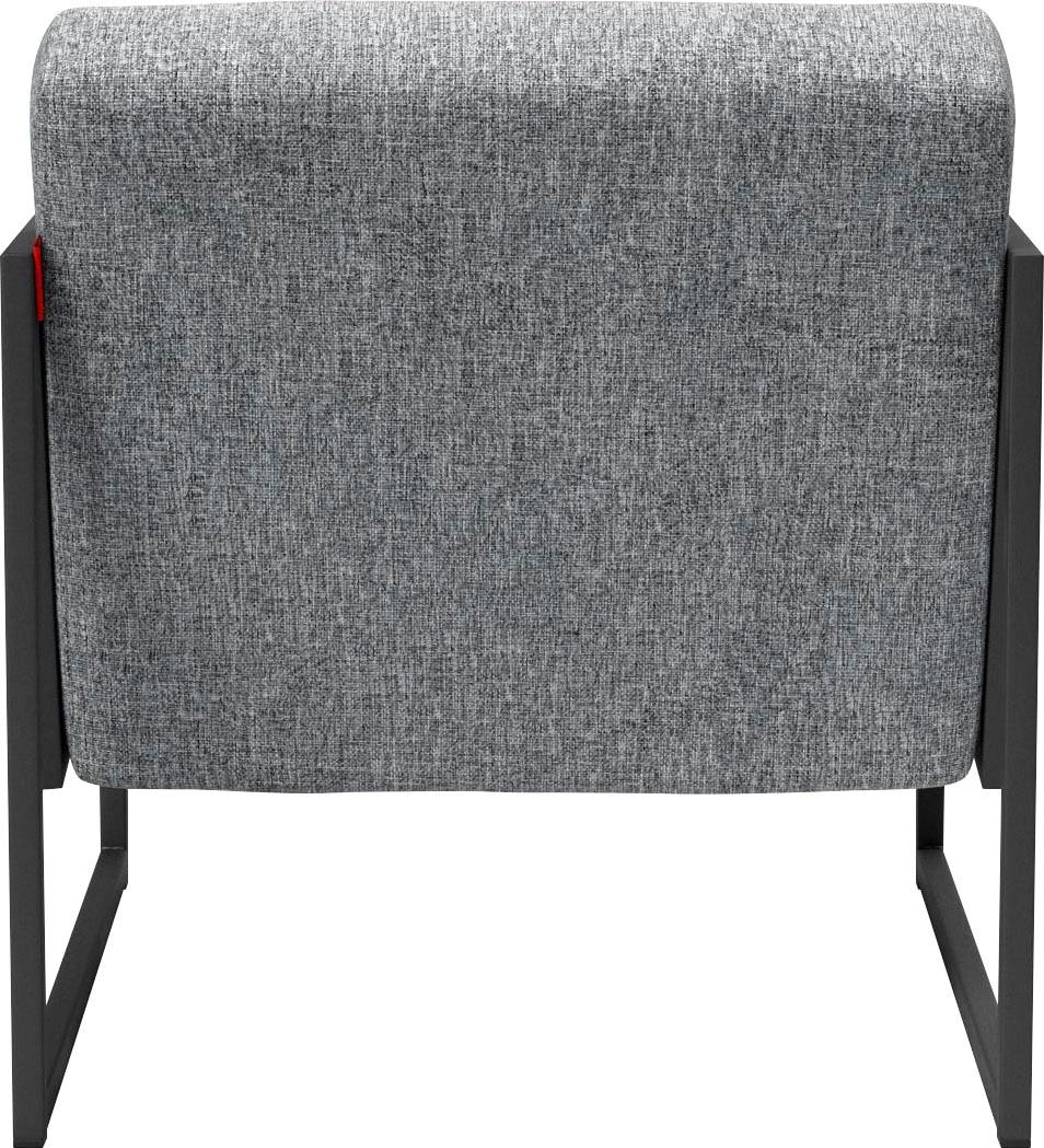 INNOVATION LIVING ™ Cocktailsessel »Vikko Designsessel, bequem, Industriedesign«, moderner Stuhl, Sitz und Rücken aus hochelastischem Schaum