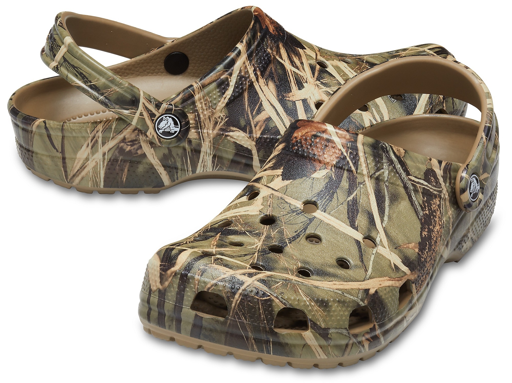 Crocs Clog »Classic Realtree«, Sommerschuh, Gartenschuh, Poolslides, schwenkbarer Fersenriemen