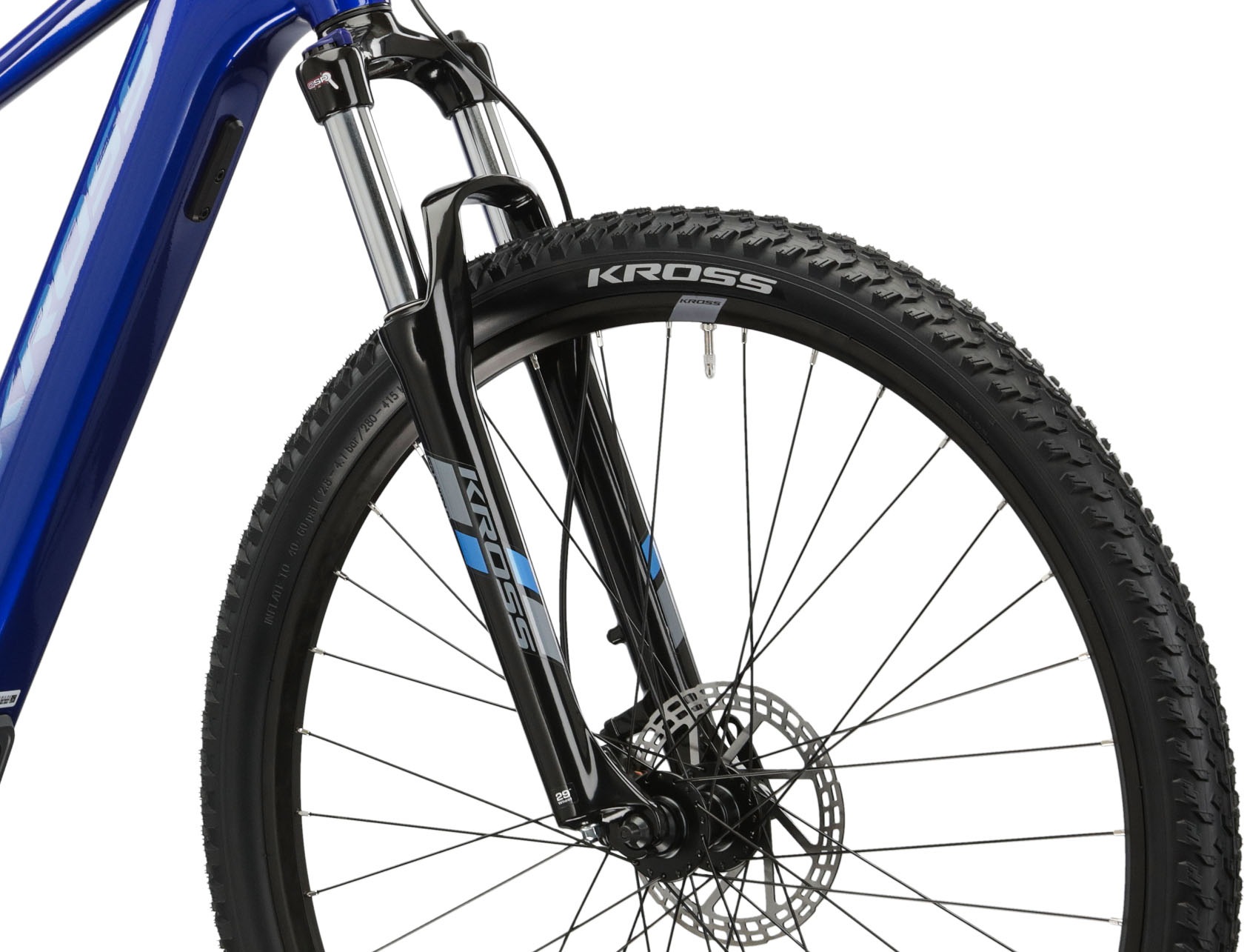 Kross E-Bike »KROSS E-MTB Lea Boost 2.0 29 Zoll blau«, 9 Gang, microSHIFT, ACOLYTE M5180M, Heckmotor 250 W