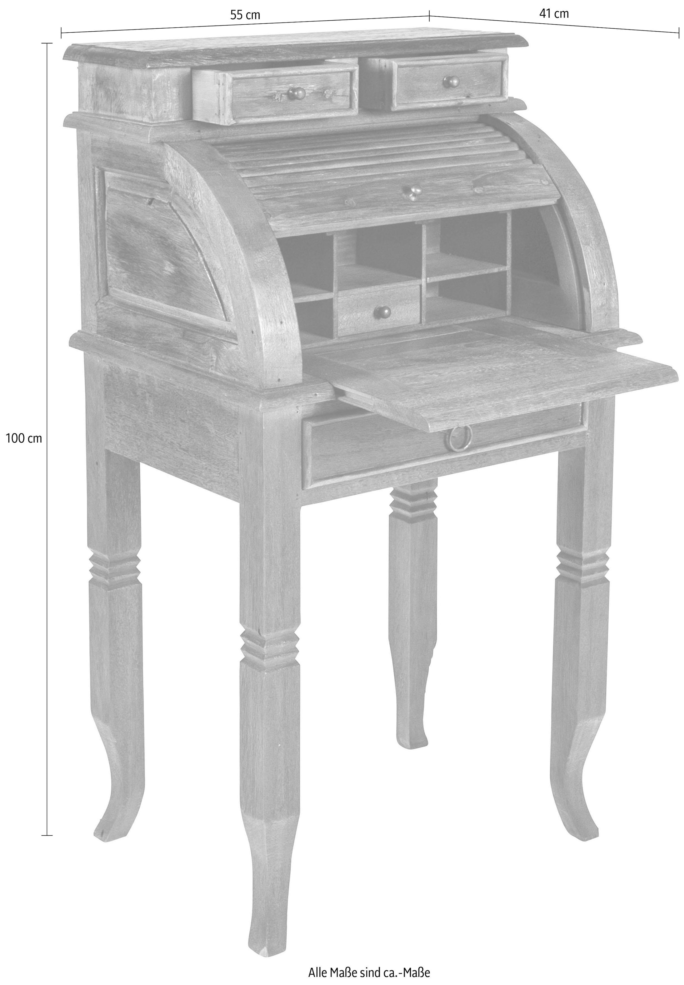 SIT Sekretär »Seadrift«, recyceltes Teak-Altholz, Breite 55 cm, Shabby Chic, Vintage