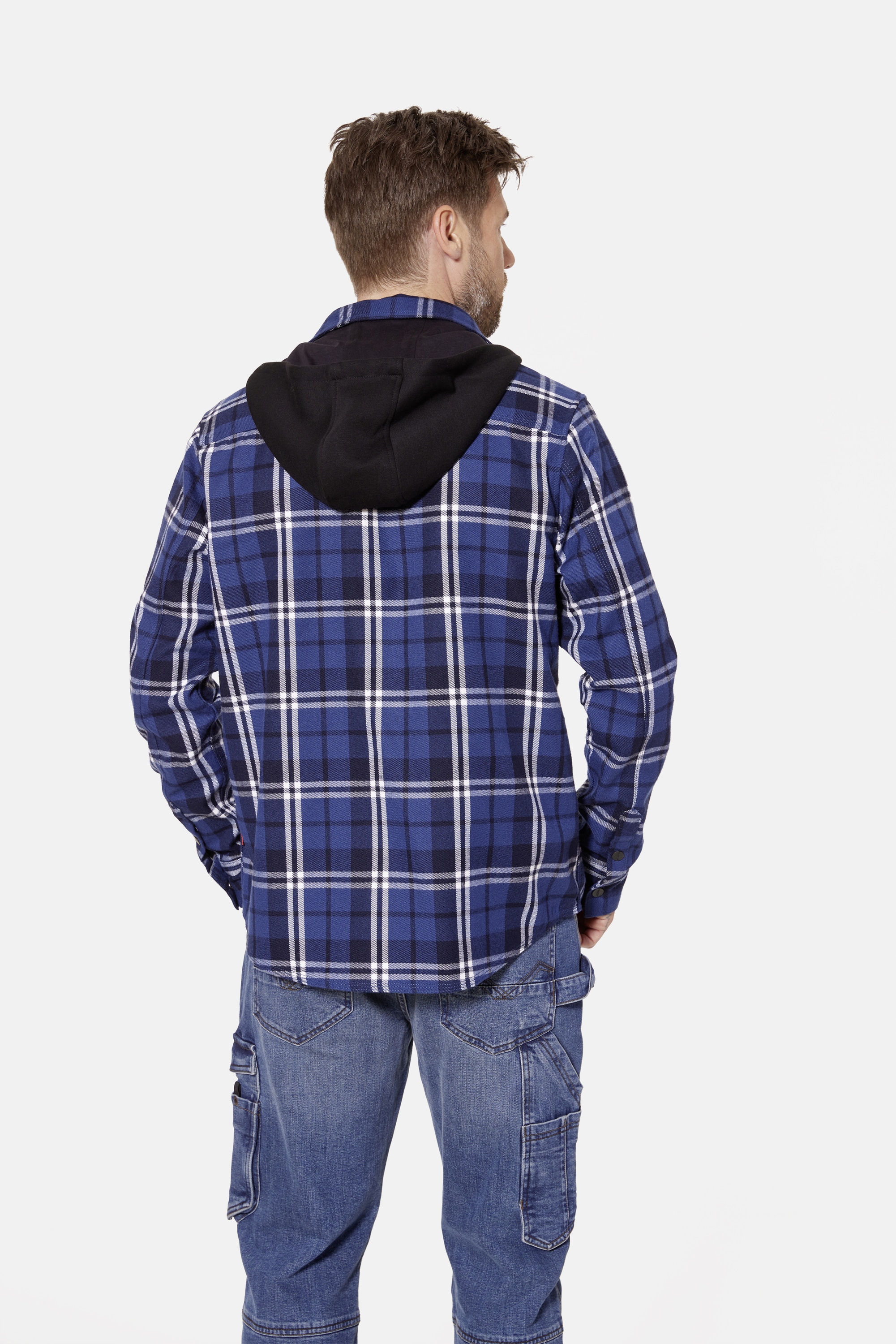 HERO by John Medoox Kapuzenhemd »Overshirt Workwear Arbeitshemd mit Kapuze«, Arbeitshemd mit Kapuze Funktionsqualität für Herren
