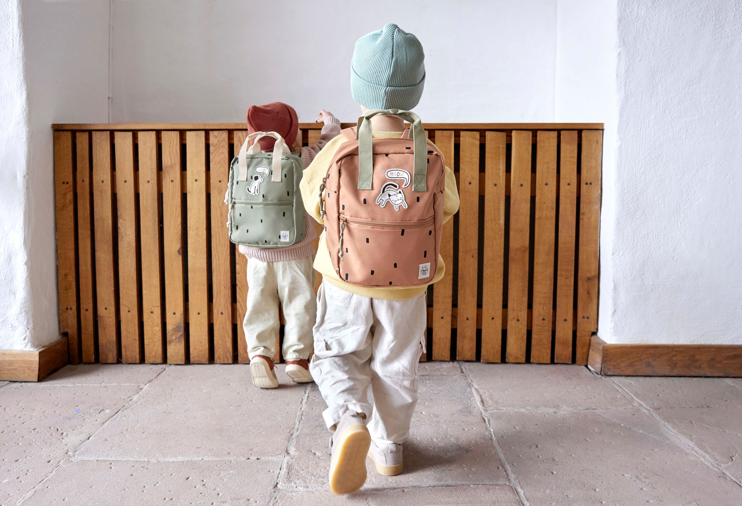 »Happy bestellen Kinderrucksack Caramel« Backpack, LÄSSIG Prints, online Square Mini