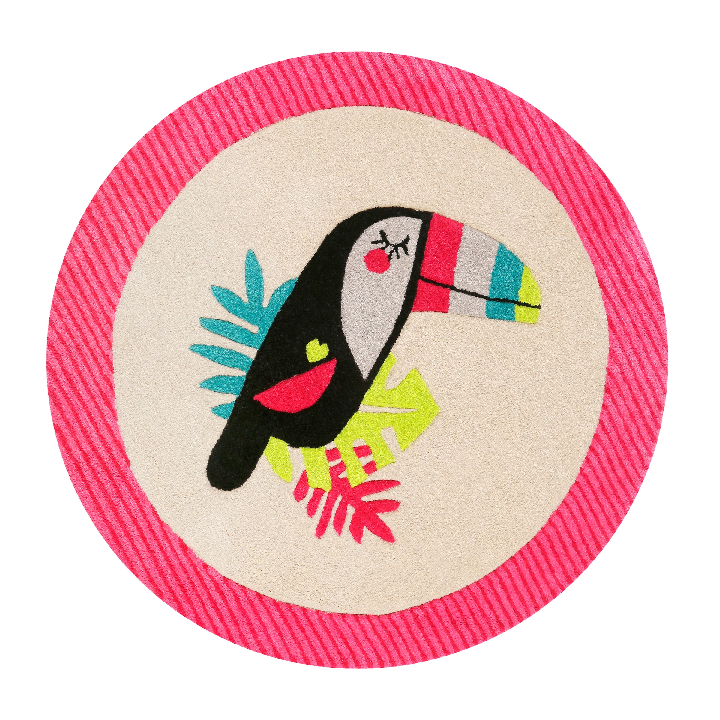 Esprit Kinderteppich »E-Toucan ESP-4373«, rund, 9 mm Höhe, besonders weich, Motiv Toucan