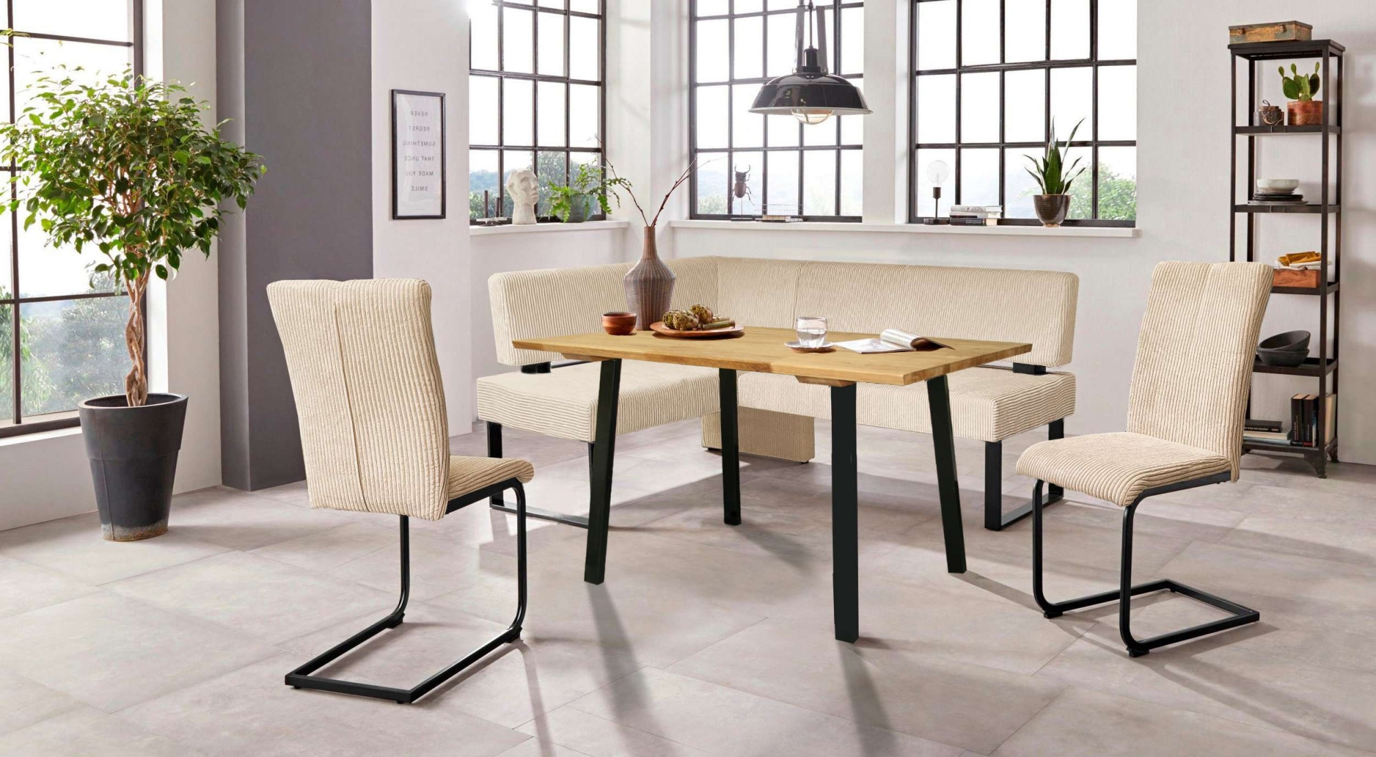Home affaire Eckbankgruppe »Oliver« Set, 4-tlg, 4 Stk. tlg. Eckbank mit Wel günstig online kaufen