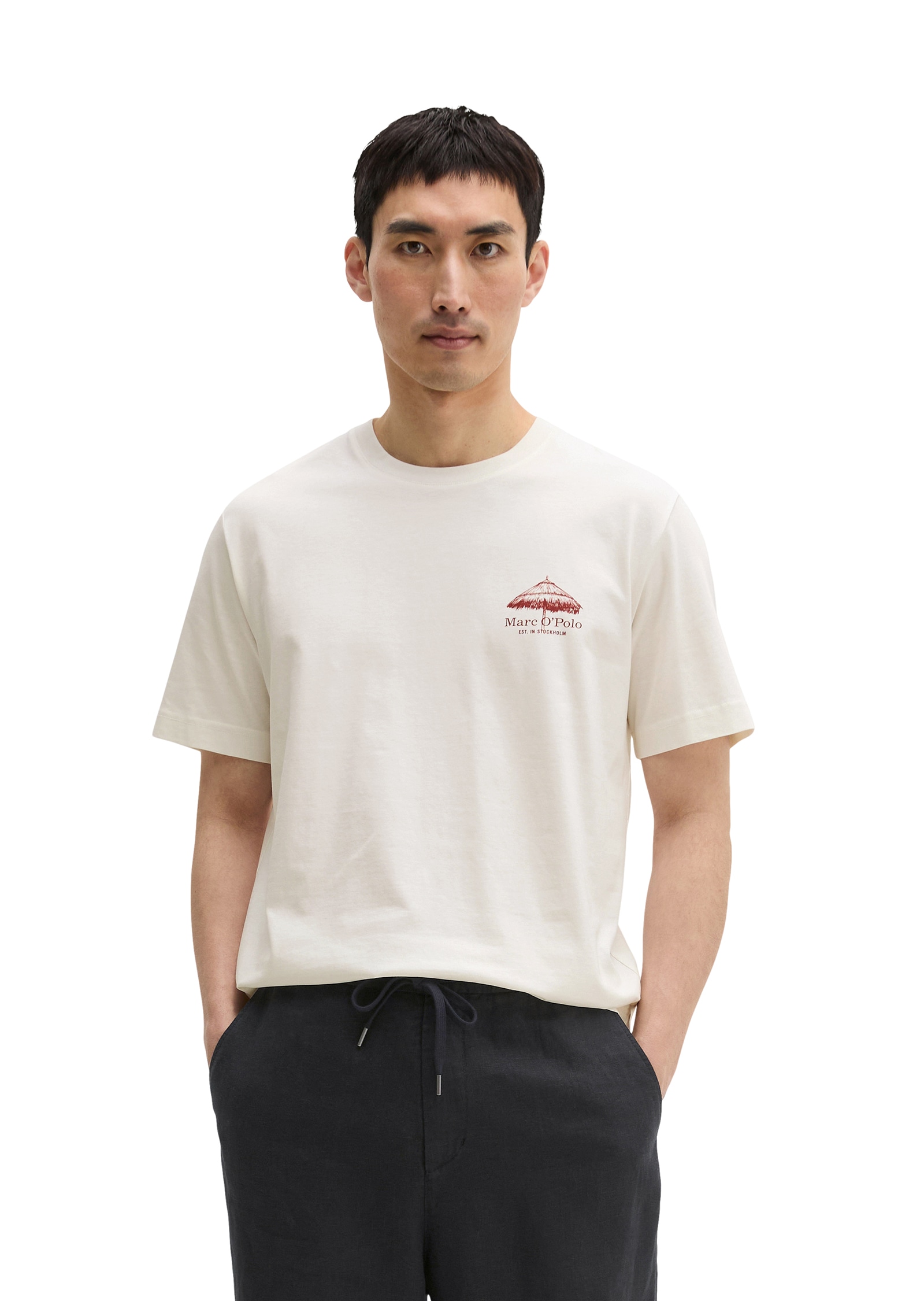 Marc O'Polo T-Shirt regular mit sommerlichem Rückenprint