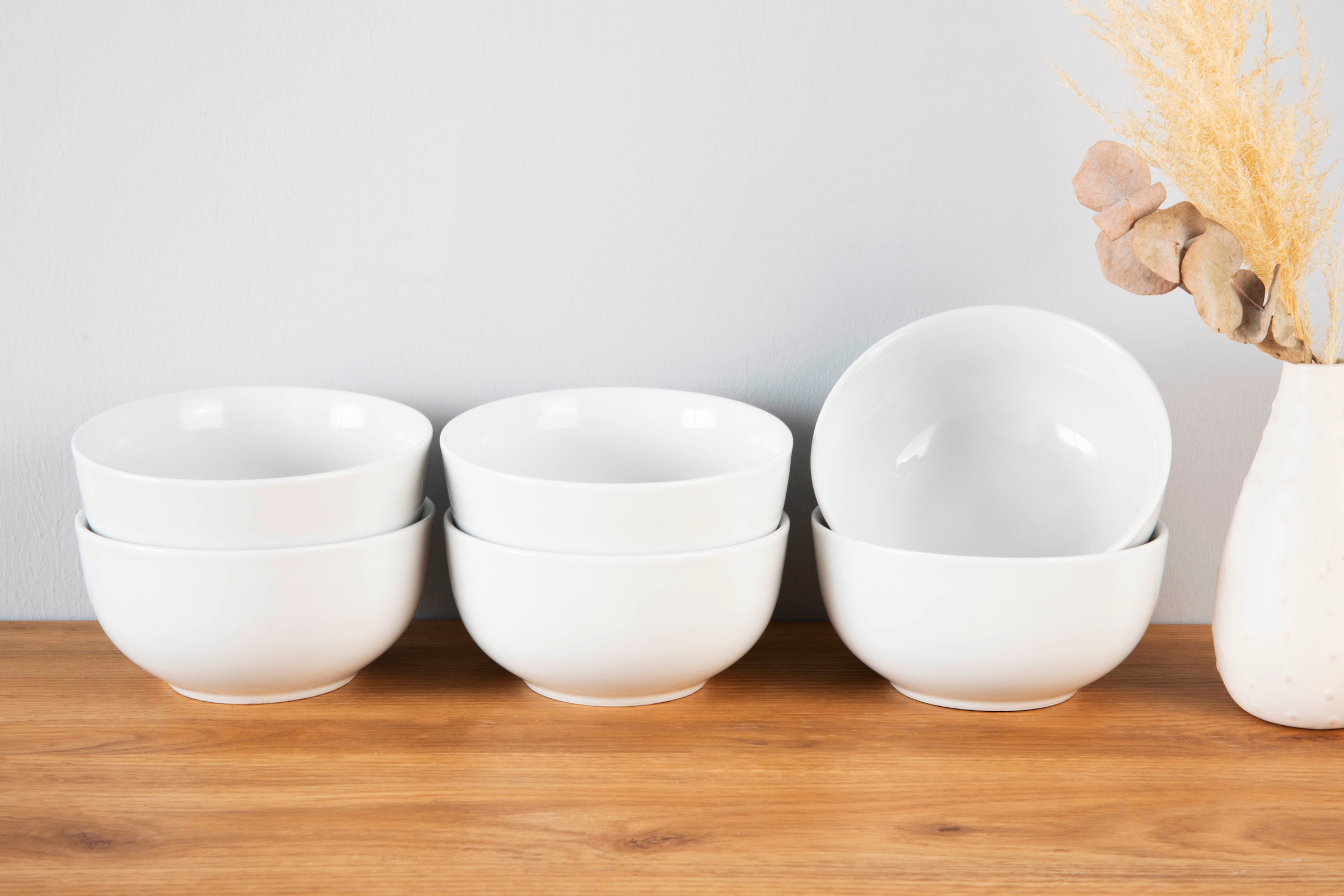my home Müslischale »Angi« 6 Stk. aus Porzellan Geschirr-Set, harmonische, günstig online kaufen