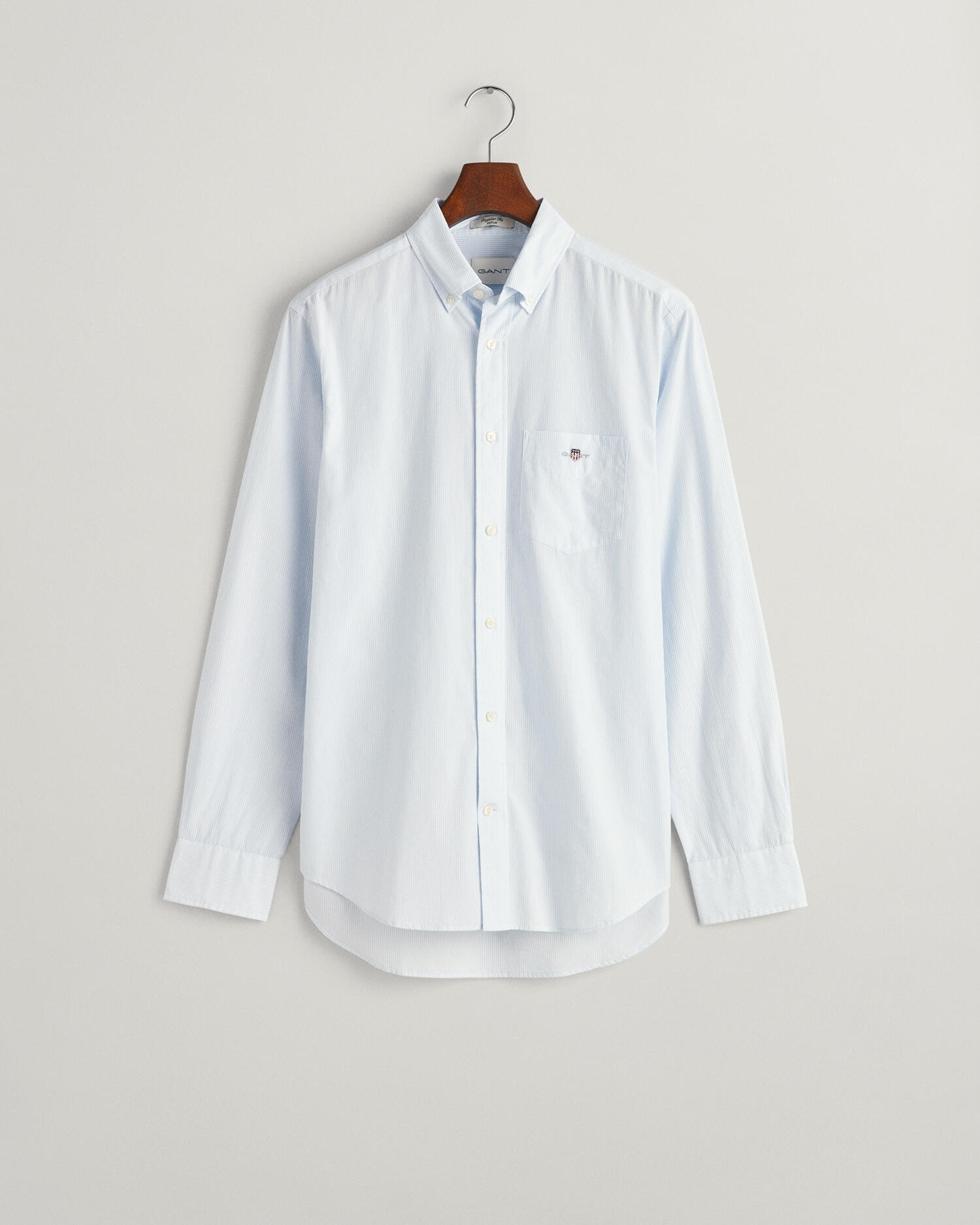 Gant Langarmhemd »REG POPLIN BANKER SHIRT« Banker Stripe Popeline, leichte Baumwolle