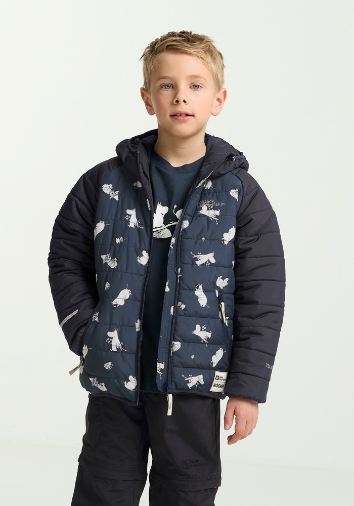 Jack Wolfskin Outdoorjacke »MOOMIN INS JACKET K«, mit Kapuze