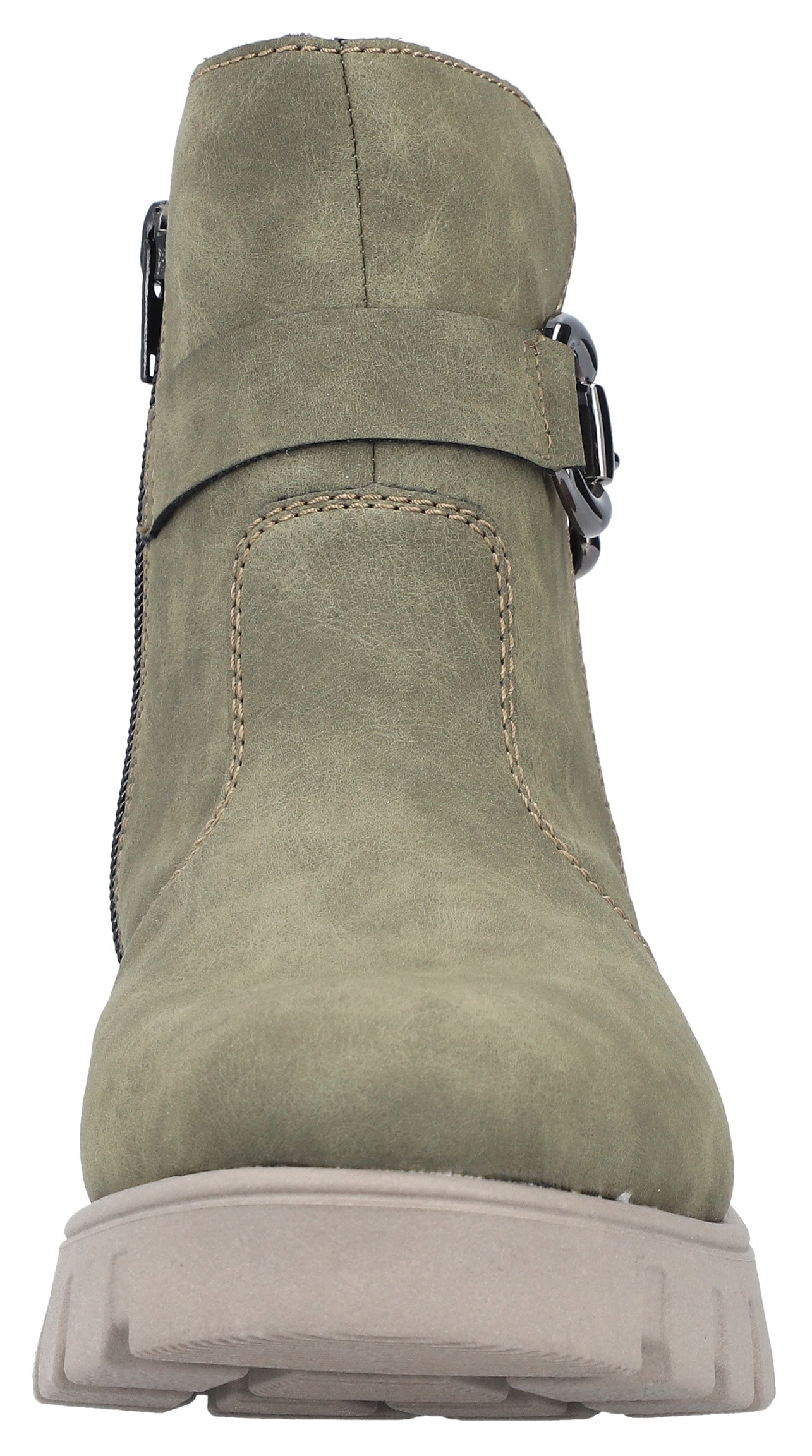 Rieker Winterstiefelette, Winterboots, Plateausohle, mit Zierschnalle und Innenreißverschluss