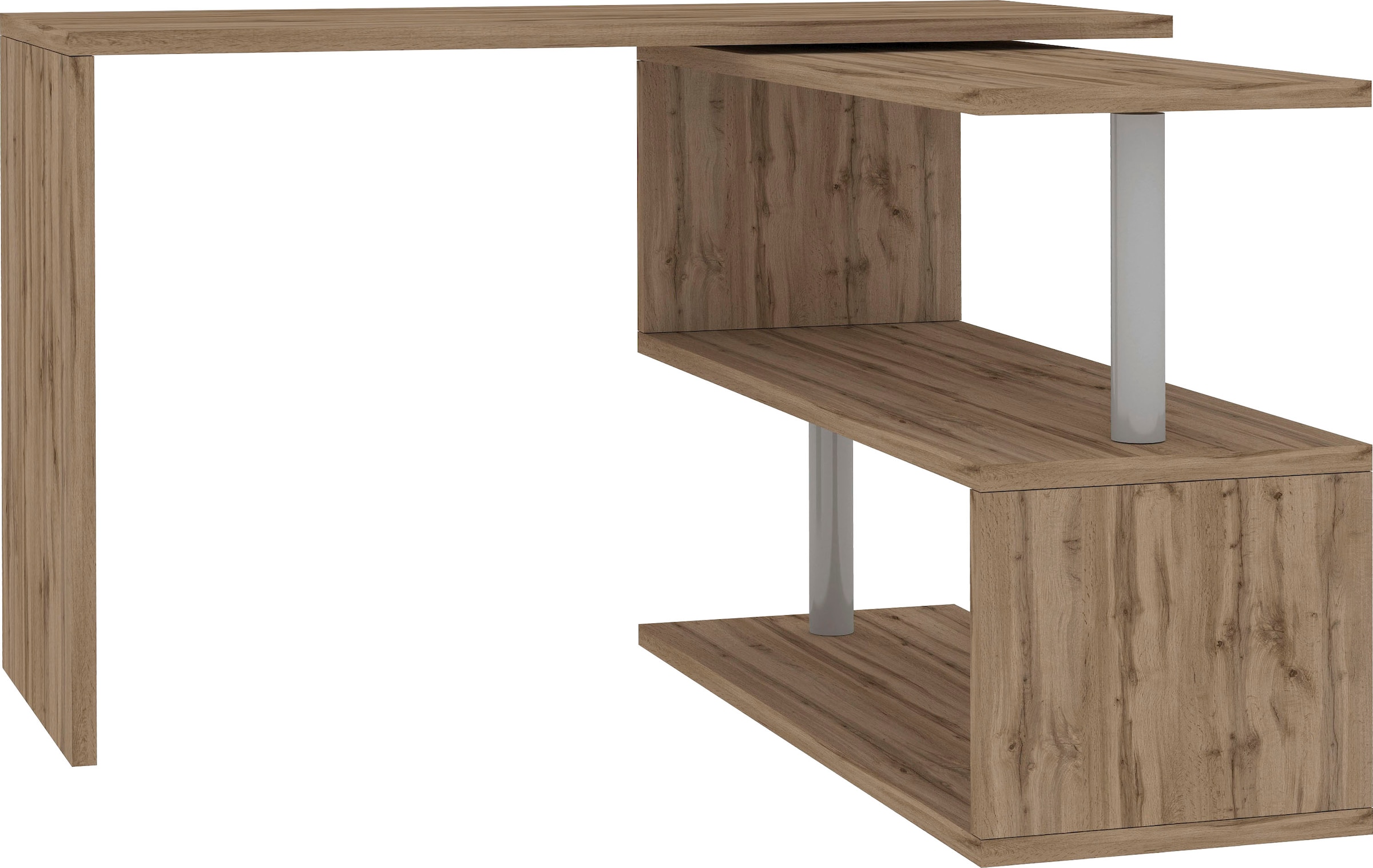 INOSIGN Schreibtisch »Volta, Made in Italy«, multifunktional - als Computertisch, Eckschreibtisch oder Sideboard