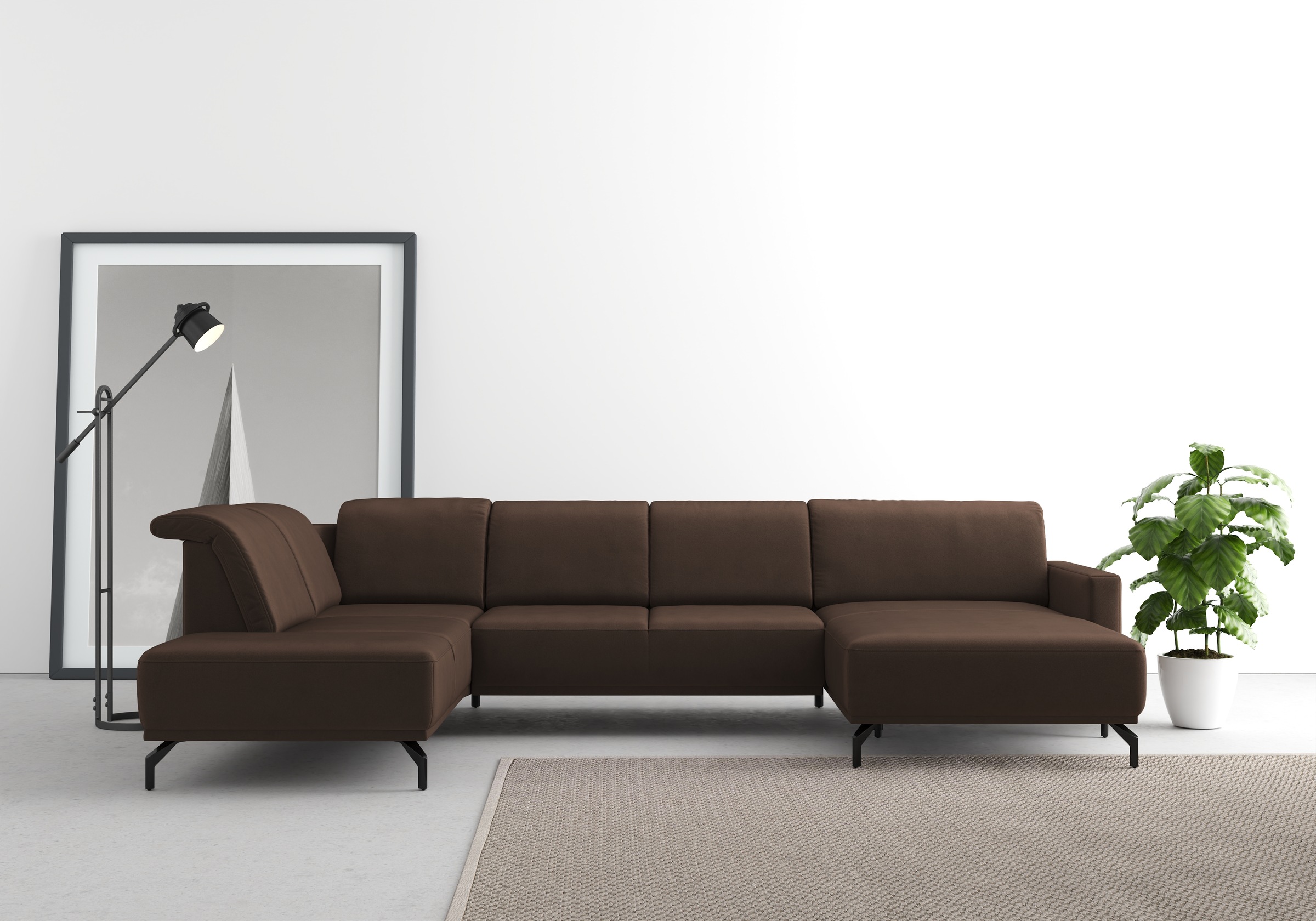 sit&more Wohnlandschaft »Bailando U-Form« wahlweise mit Kopfteilverstellung günstig online kaufen