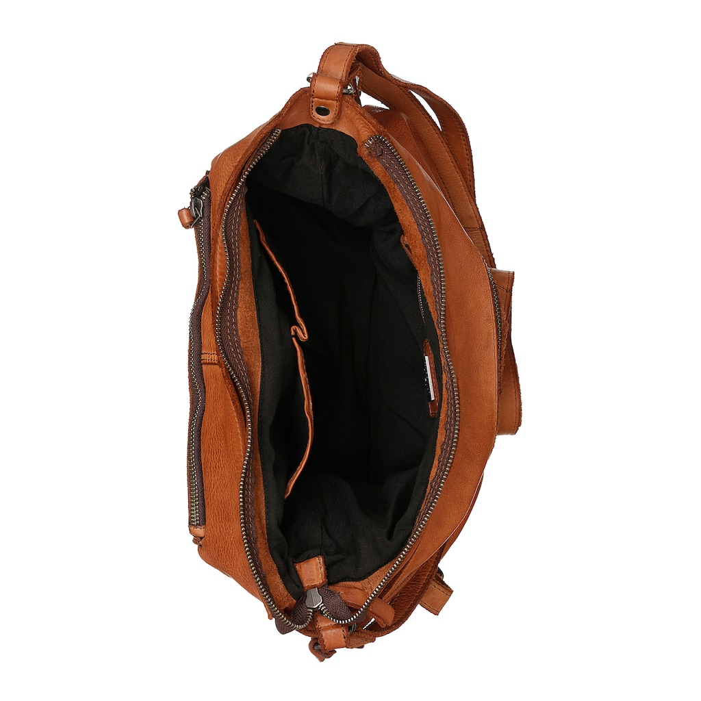 HARBOUR 2nd Cityrucksack »Cayenne«, aus Leder als Rucksack oder als Umhängetasche tragbar