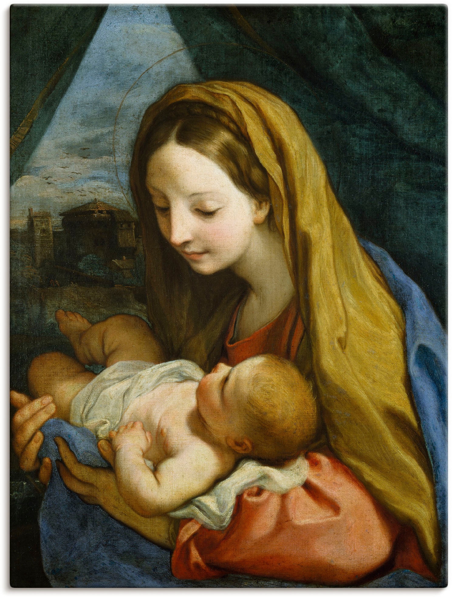 Artland Leinwandbild »Maria mit dem Kind. Um 1660«, Religion, (1 St.), auf günstig online kaufen