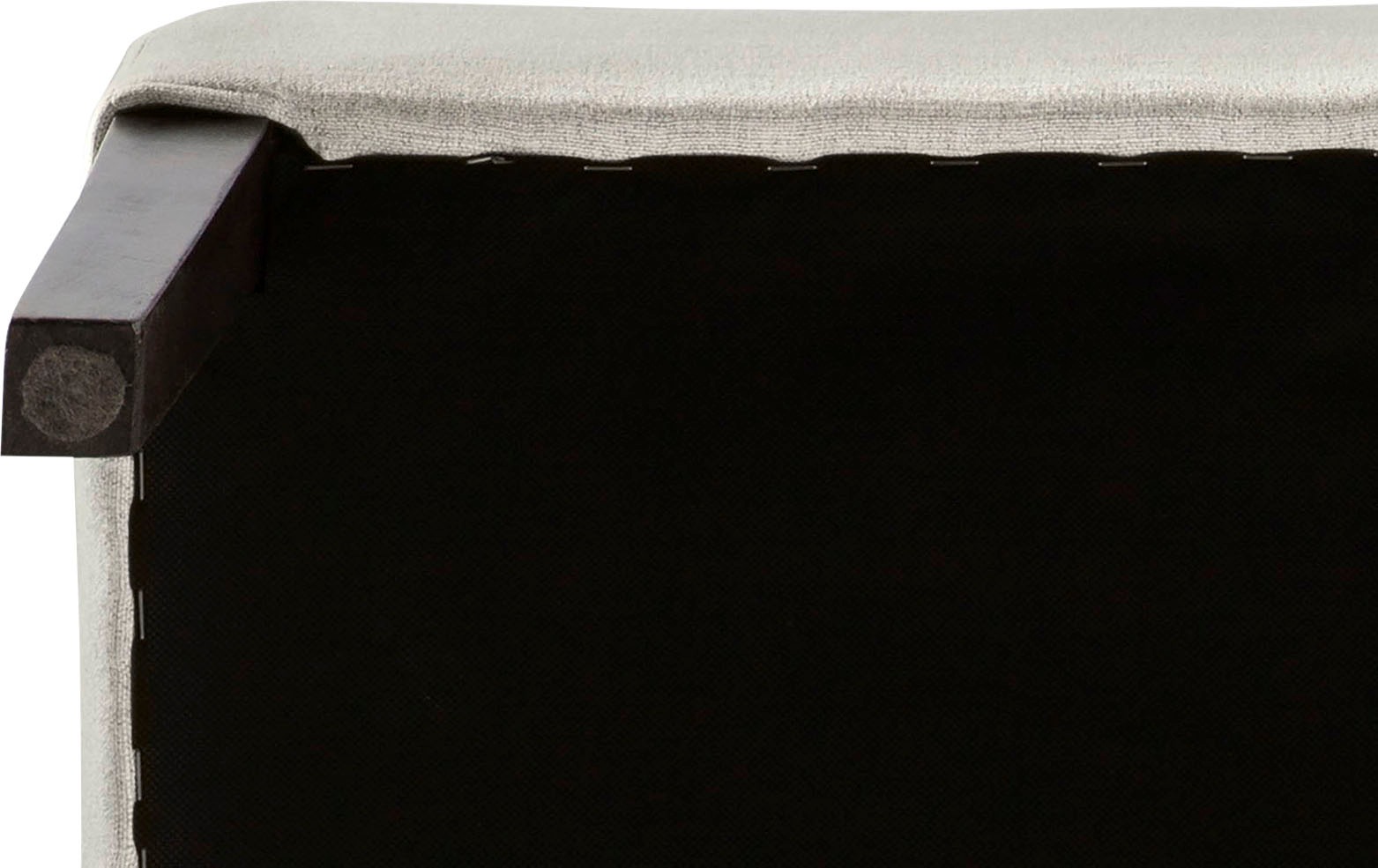 Fink Polsterstuhl »MIRCO«, Flachgewebe LEINENOPTIK, mit schmalem Holzsockel