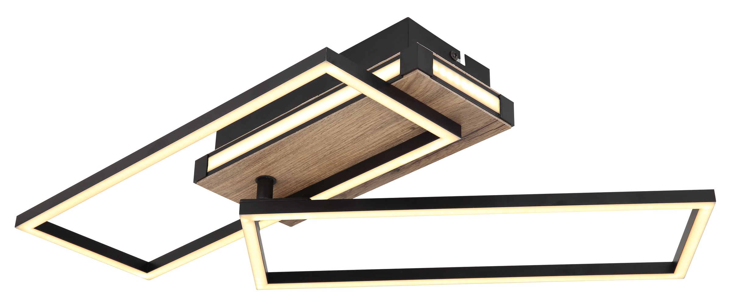 GLOBO LIGHTING LED Deckenleuchte »COLLI« LED-Modul Warmweiß Deckenlampe/Wohnzimmer/Schlafzimmer/modern/Holz