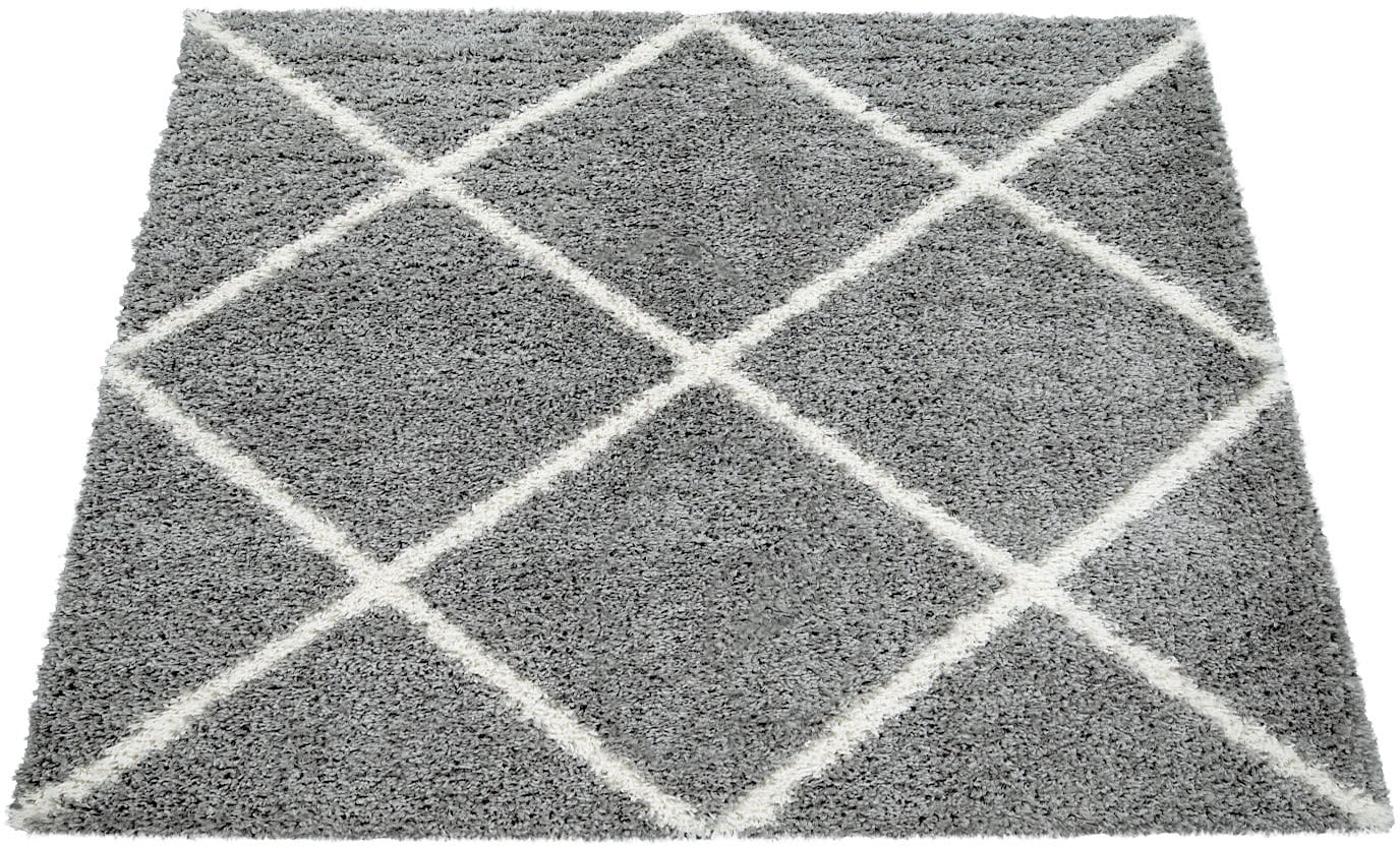 Paco Home Hochflor-Teppich »Kalmar 441«, rechteckig, 40 mm Höhe, Scandi Des günstig online kaufen