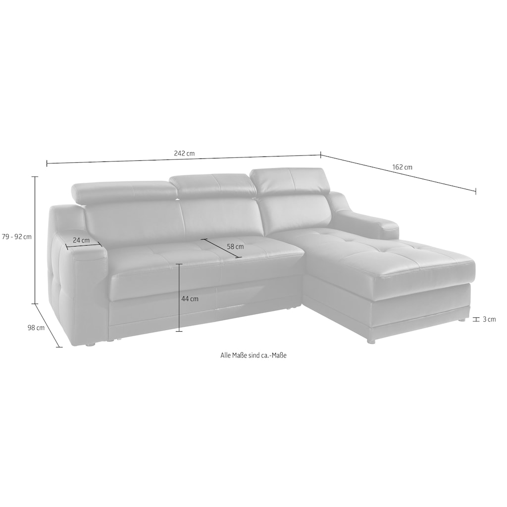 exxpo - sofa fashion Ecksofa »Lotos, L-Form«