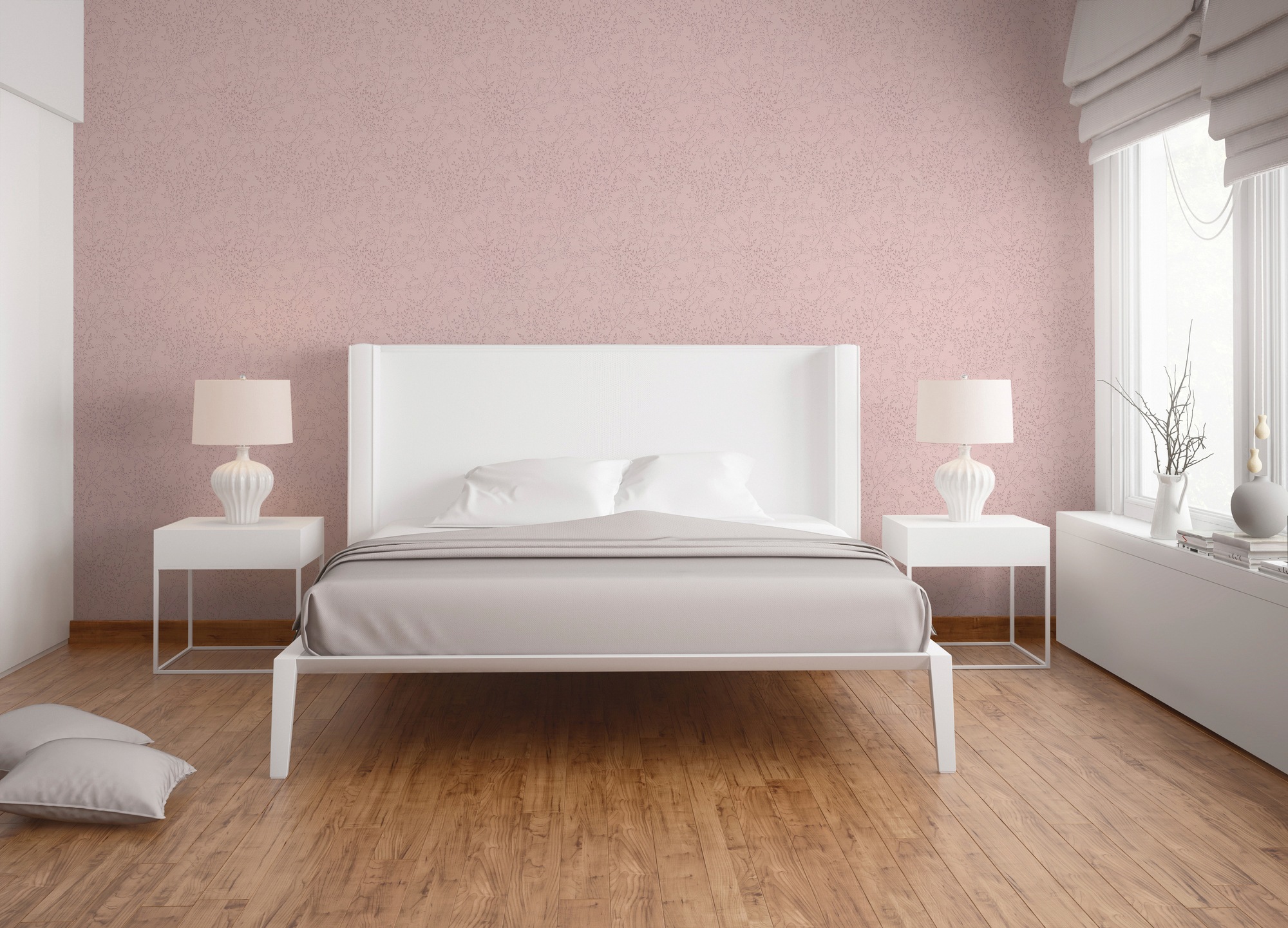 A.S. Création Vliestapete »Trendwall«, floral-botanisch-Wald, Vintage Tapete Tapete Blumen Tapeten Wohnzimmer Schlafzimmer Küche