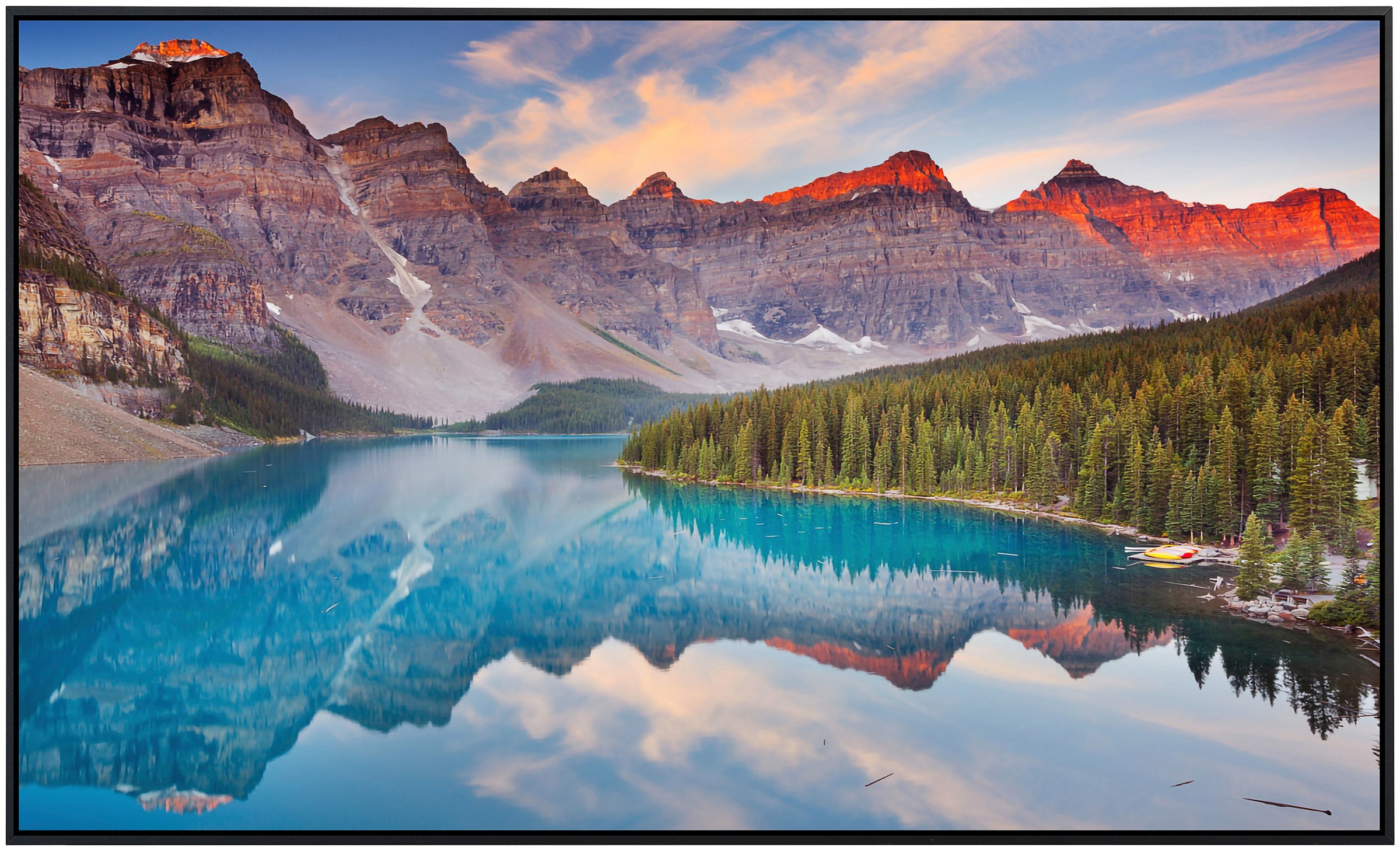 Papermoon Infrarotheizung »Moraine Lake Sunrise«, sehr angenehme Strahlungs günstig online kaufen