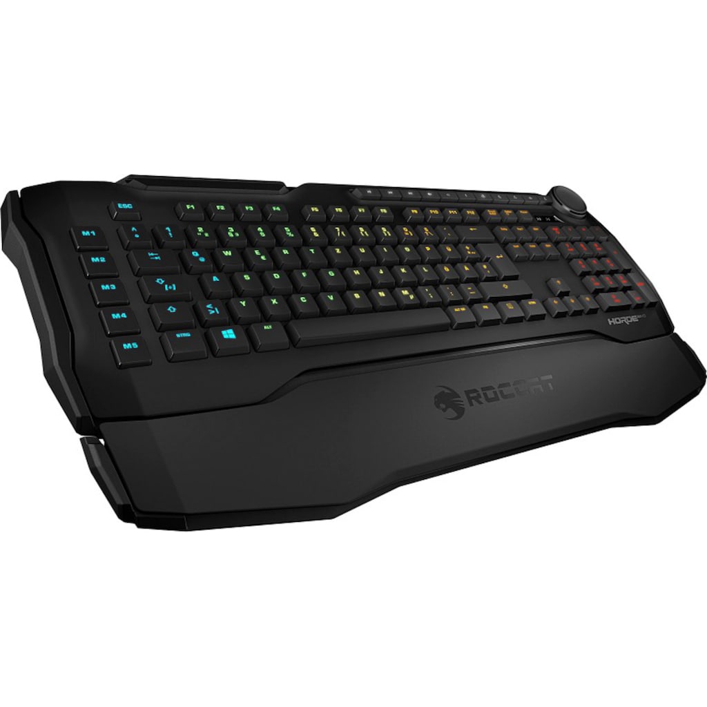 ROCCAT Gaming-Tastatur »Horde AIMO«, (Makrotasten-ergonomische Form-Handgelenkauflage), Anti-Ghosting