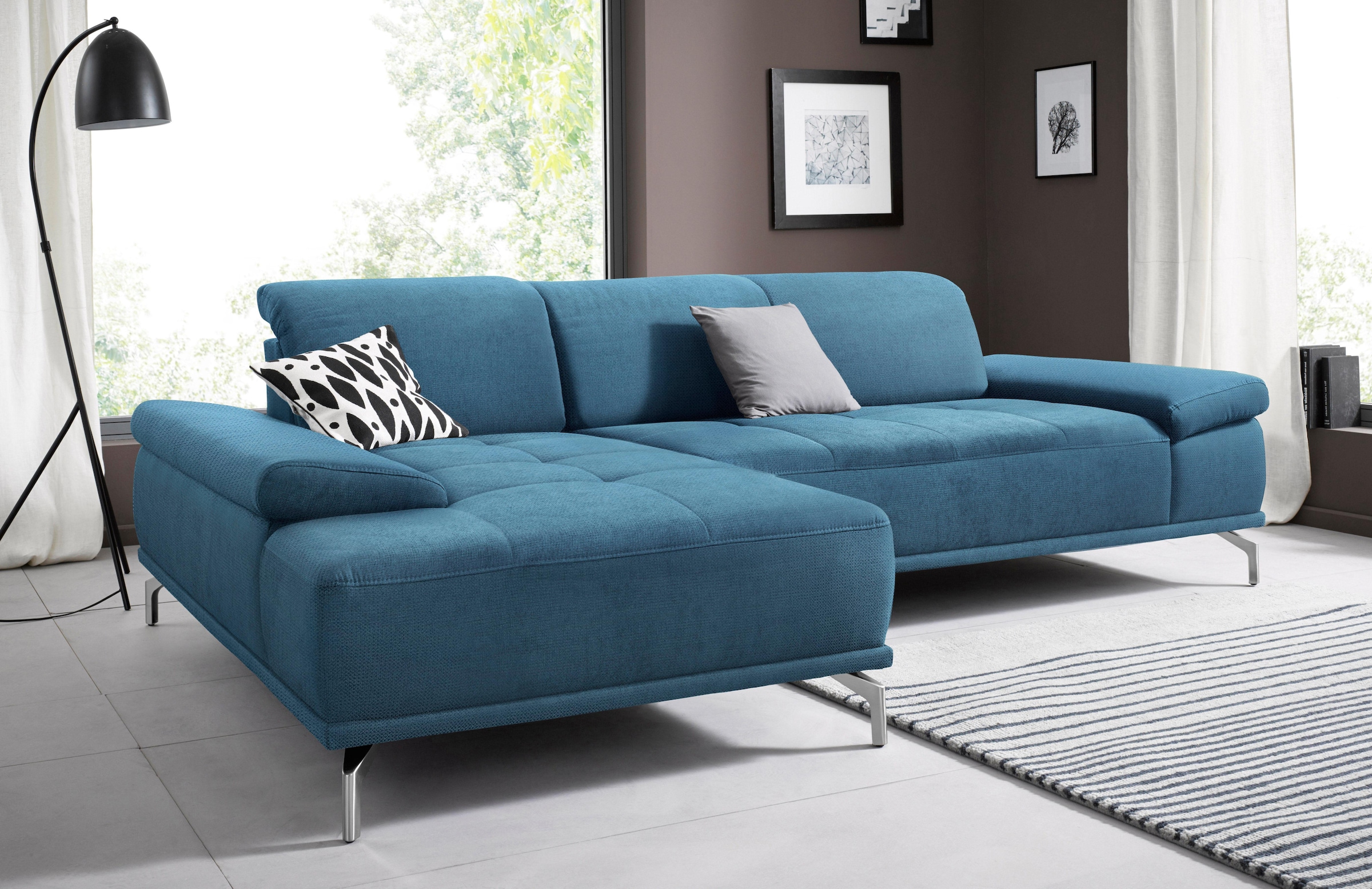 Places of Style Ecksofa "Caluna", Inkl.Sitztiefenverstellung, wahlweise mit günstig online kaufen