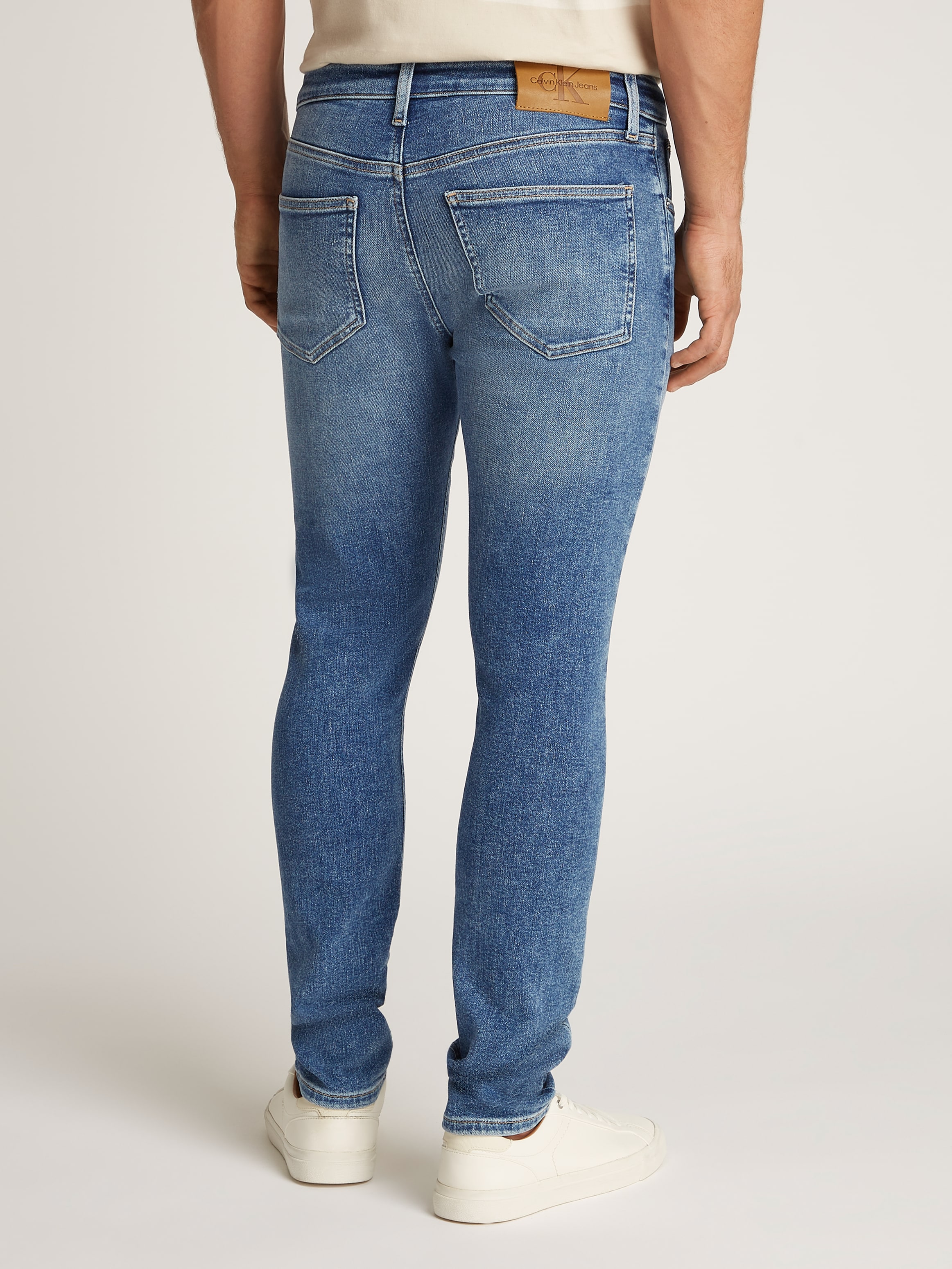 Calvin Klein Jeans Stretch-Jeans »SKINNY«, Coinpocket, Logostickerei