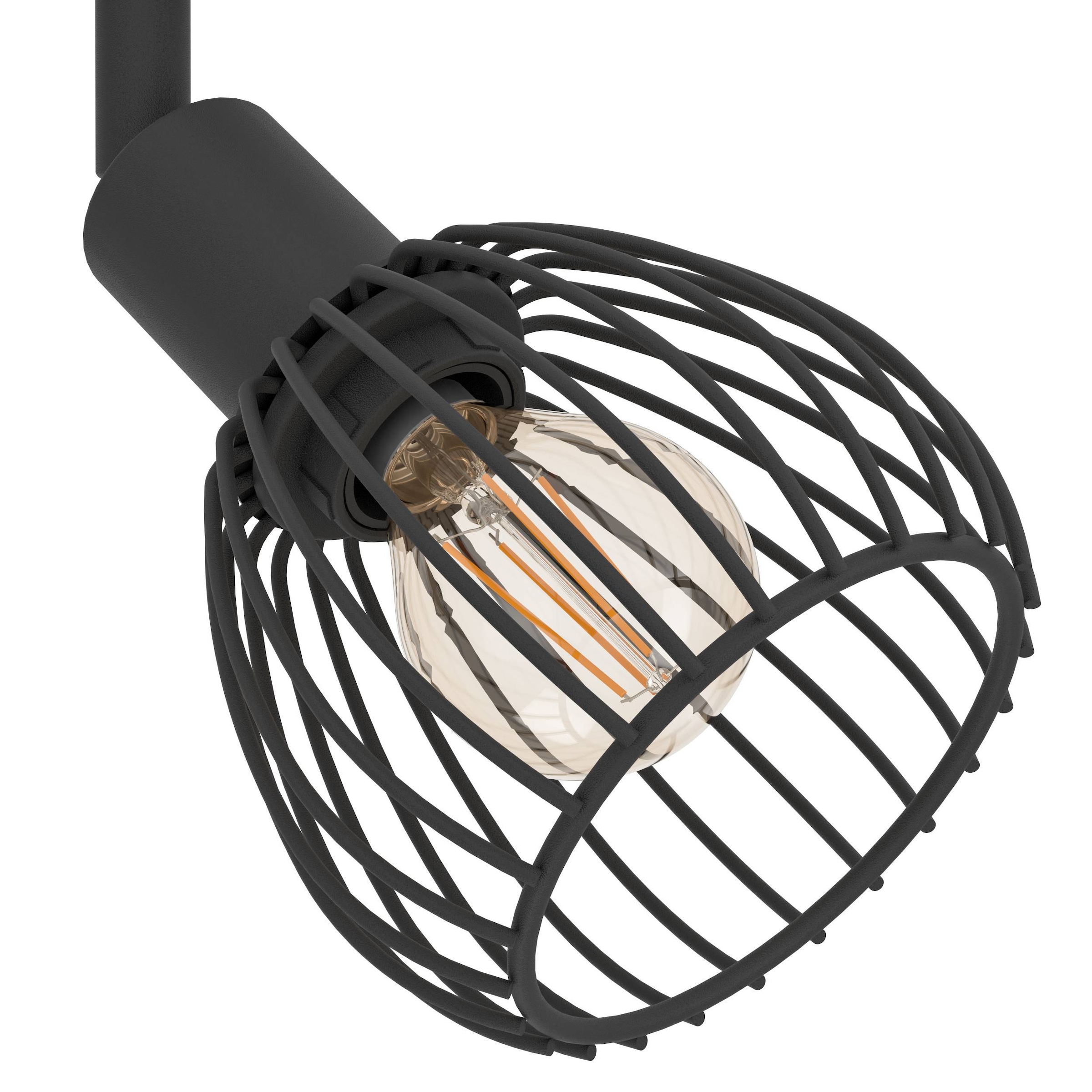 EGLO Deckenleuchte »Sonnino Deckenlampe 3-fach, schwenkbare Spots, Metall, Deckenspot, E14« E14 1 Stk. Spot - H18,5 x Ø25 cm - schwarz - 3X40W exkl.