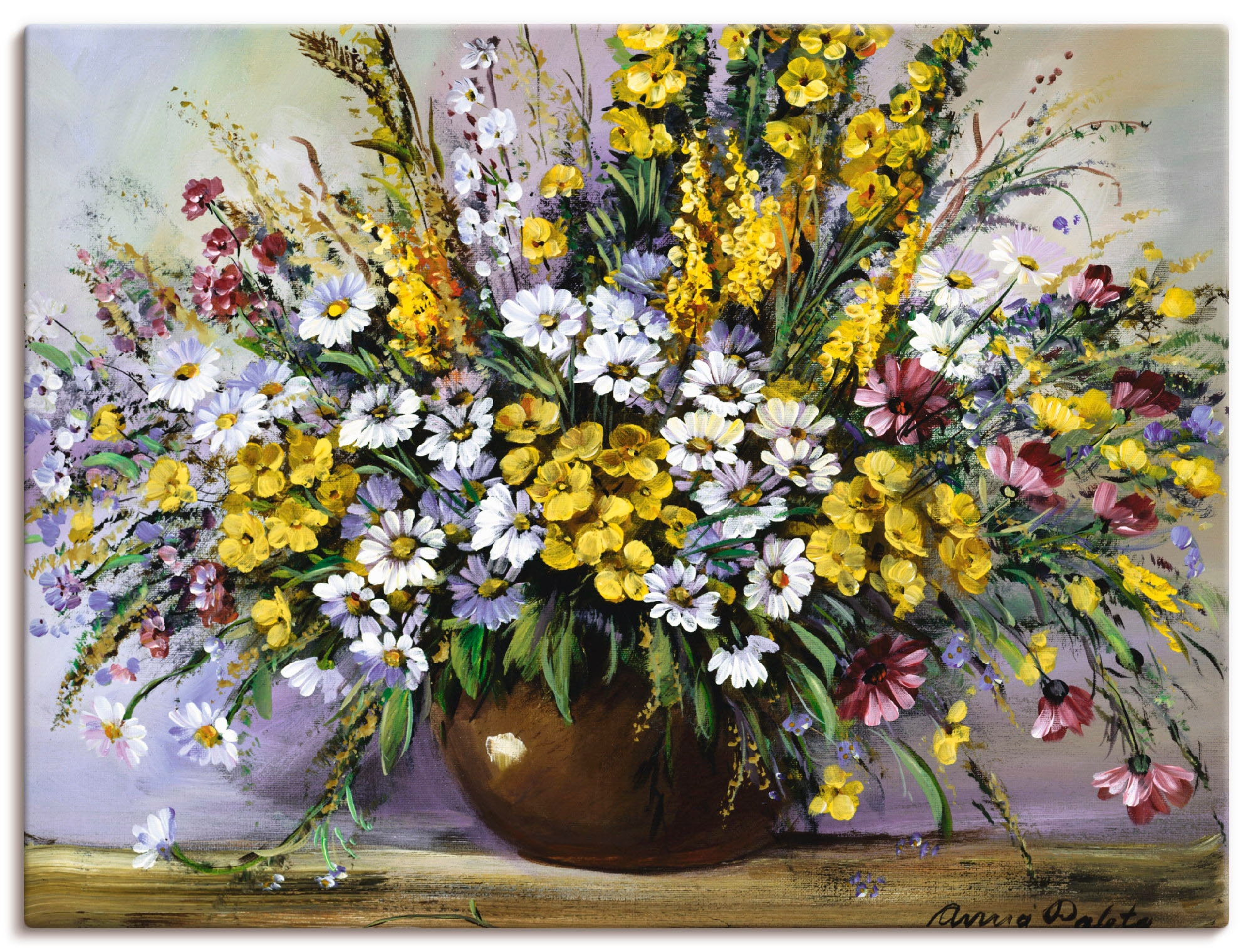 Artland Wandbild »Herrlichkeit von Gänseblümchen« 1 Stk. tlg. als Leinwandb günstig online kaufen