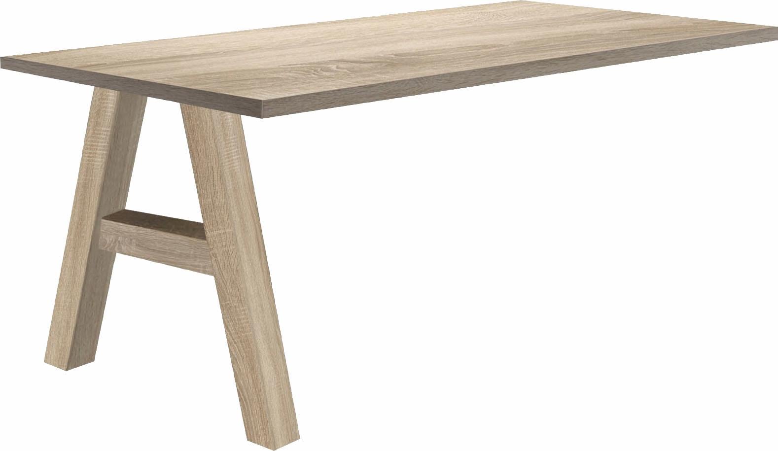 MÄUSBACHER Anbautisch »Mio« eichefarben/eichefarben