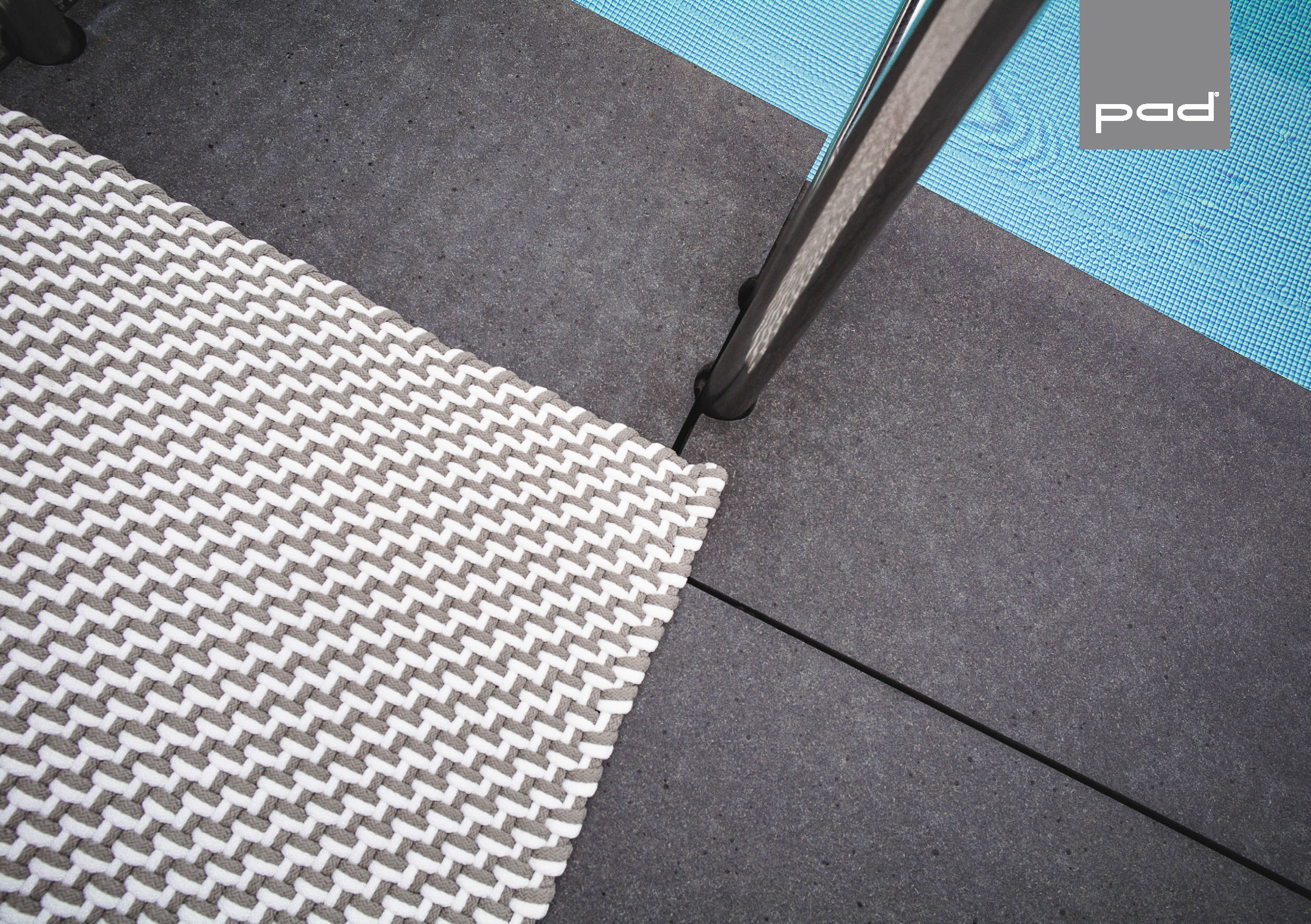 PAD Fußmatte »POOL, Schmutzfangmatte« rechteckig 15 mm Höhe handgewebt, In- und Outdoor geeignet, auch als Läufer erhältlich