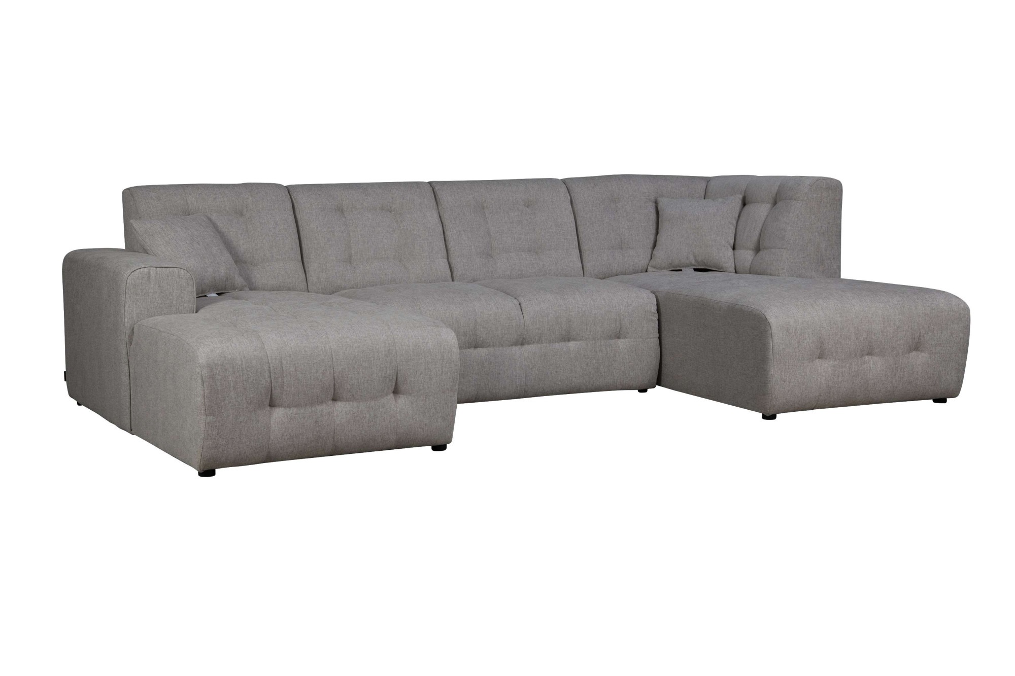 Home affaire Wohnlandschaft »Nosia U-Form«, incl. 2 Zierkissen, mit feiner Steppung
