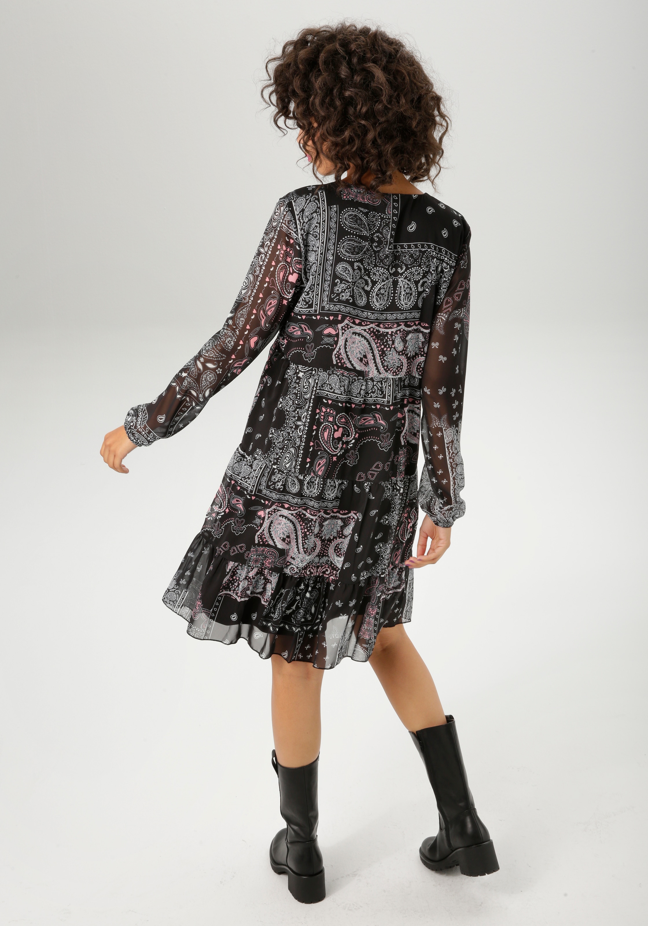 Aniston CASUAL Tunikakleid, im fantasievollen Paisley-Muster-Mix - NEUE KOLLEKTION