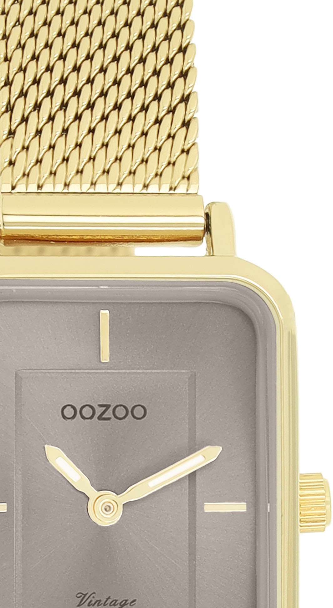 OOZOO Quarzuhr Armbanduhr, Damenuhr, Edelstahlarmband, analog