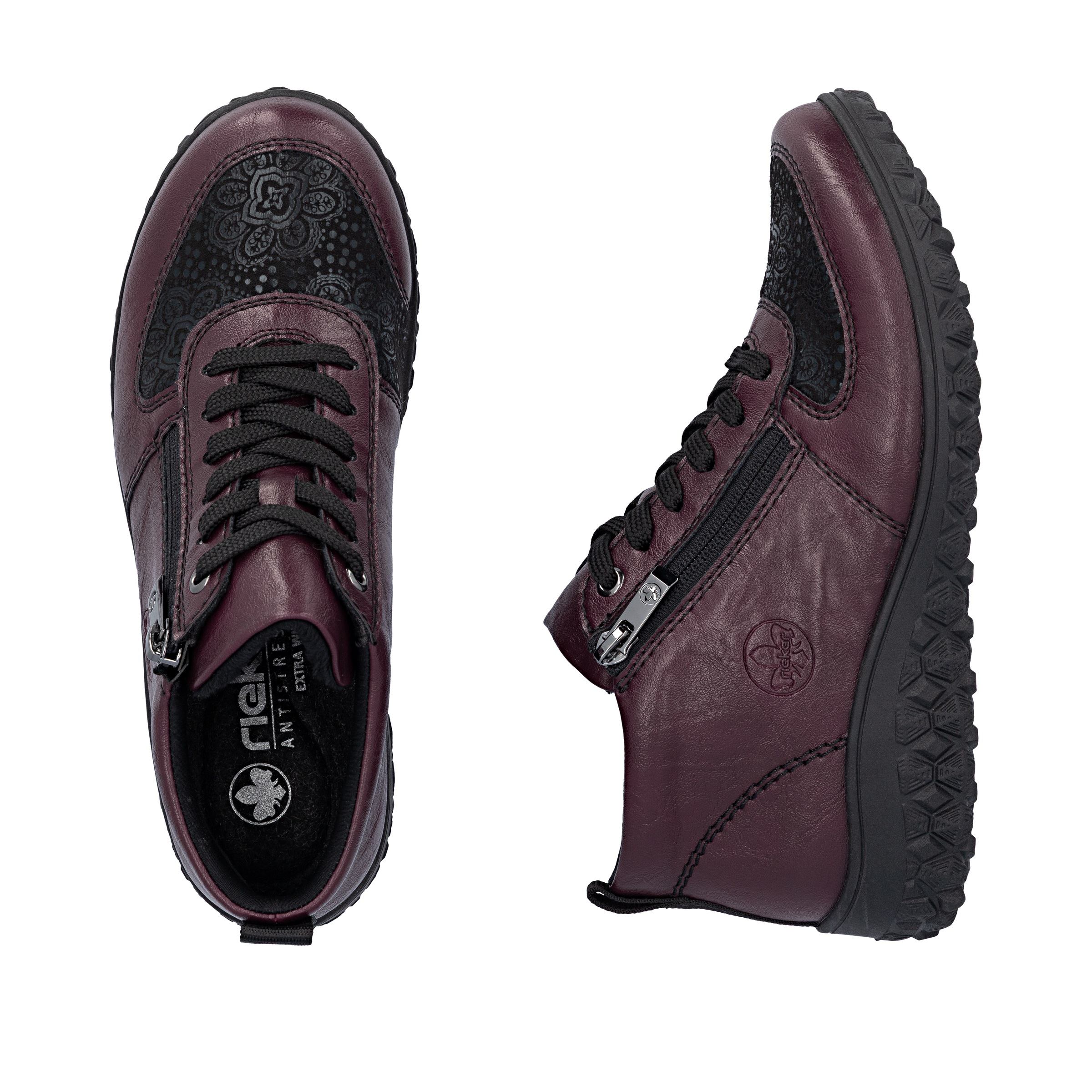 Rieker Sneakerboots, High Top Sneaker, Schnürboots, Stiefelette mit weichem Schaftrand