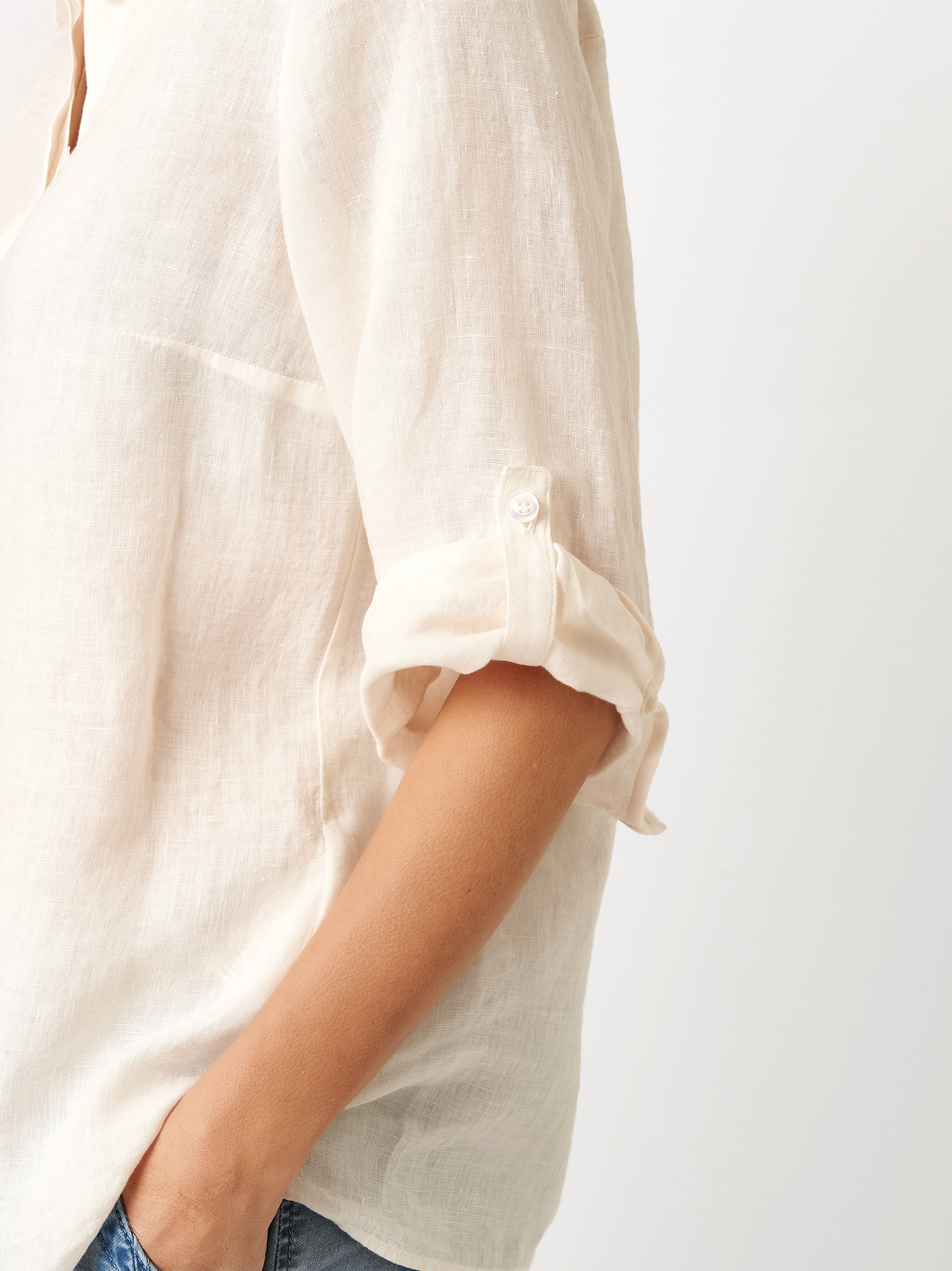 TONI Klassische Bluse »Clay 3/4-Arm« aus sommerlicher Leinenqualität